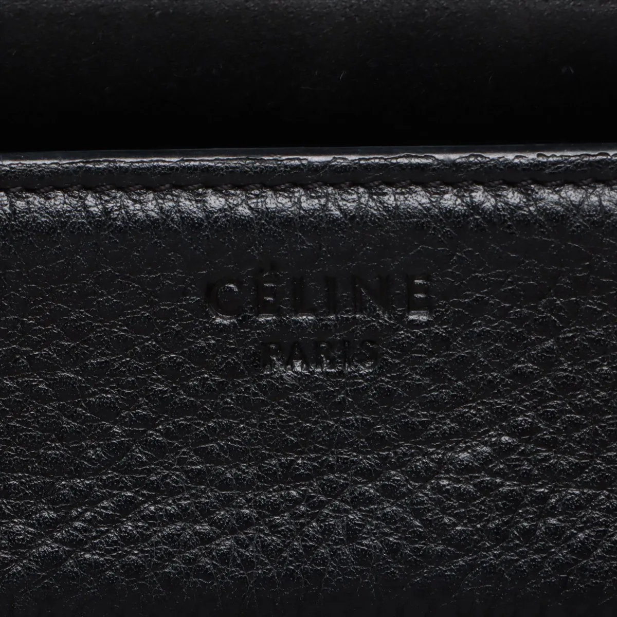 Luggage Phantom Medium Leather Tote Bag Black — view 10