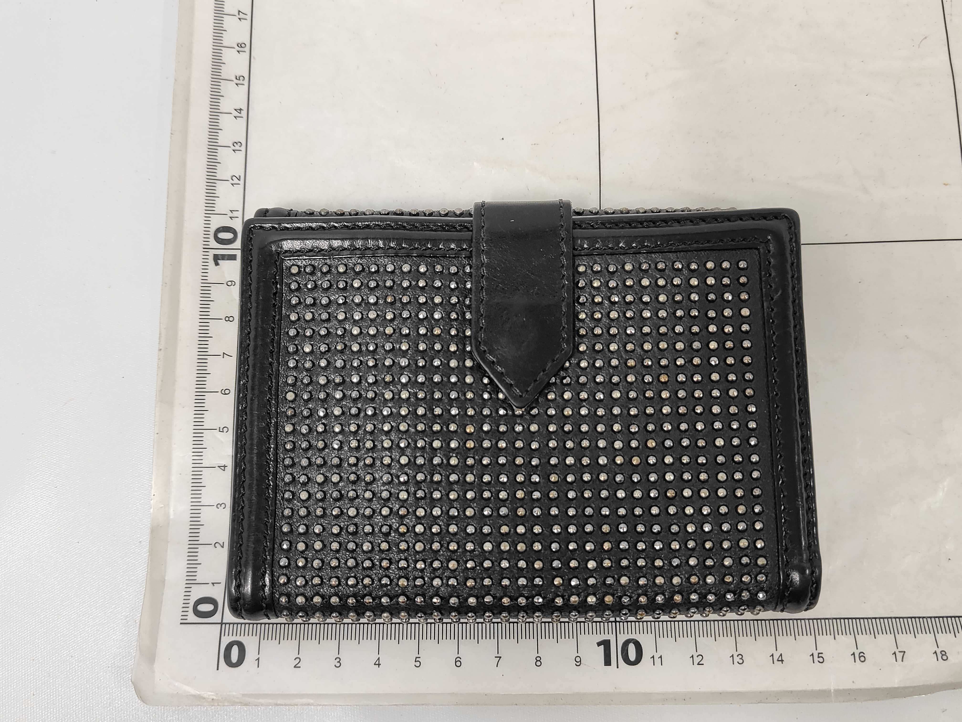 Leather Studded Folding Wallet — view 2