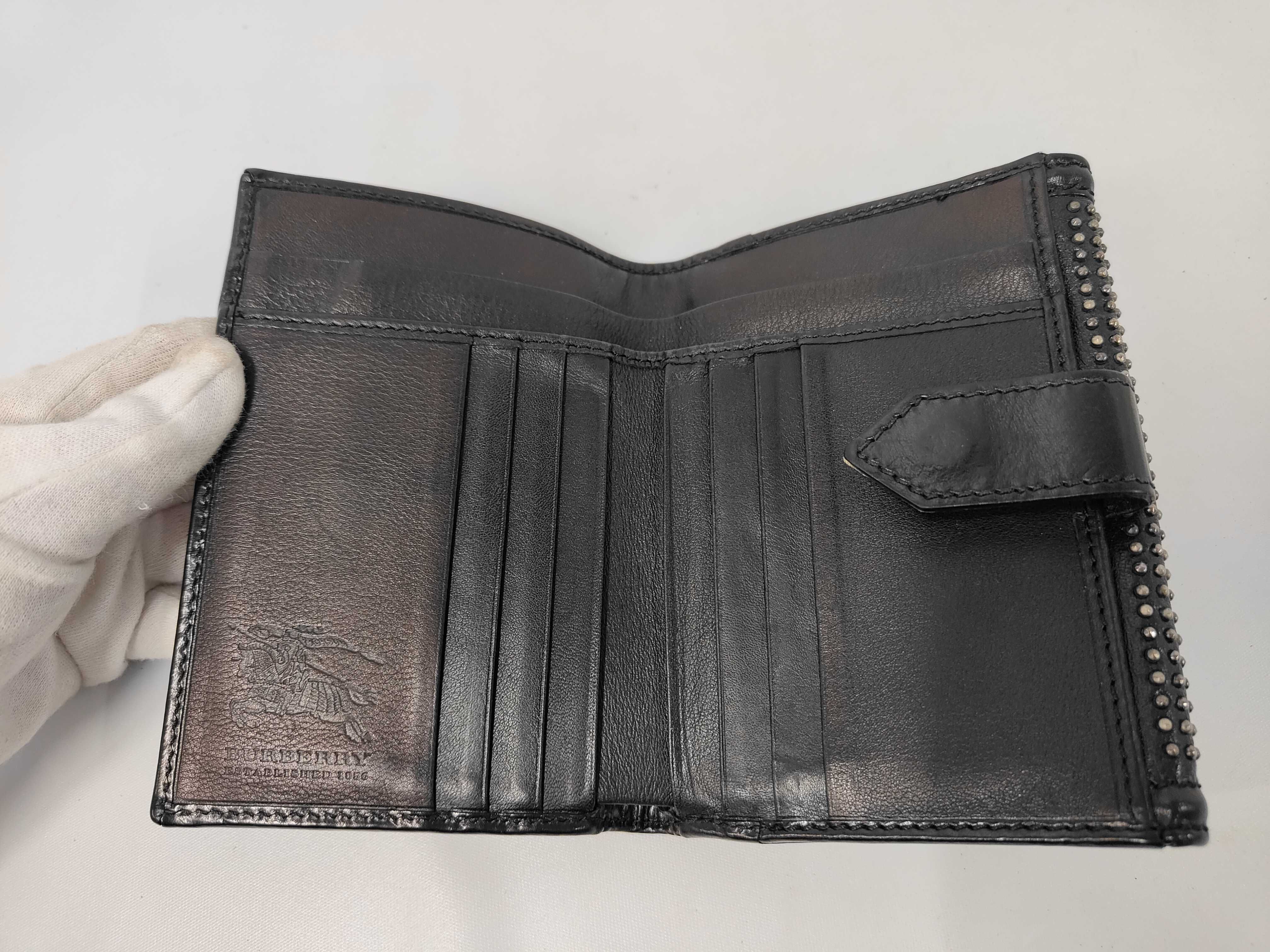 Leather Studded Folding Wallet — view 7