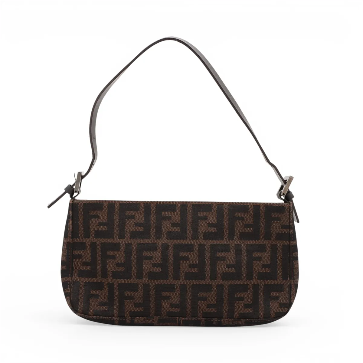 Zucca Canvas x Leather Shoulder Bag Brown — view 2