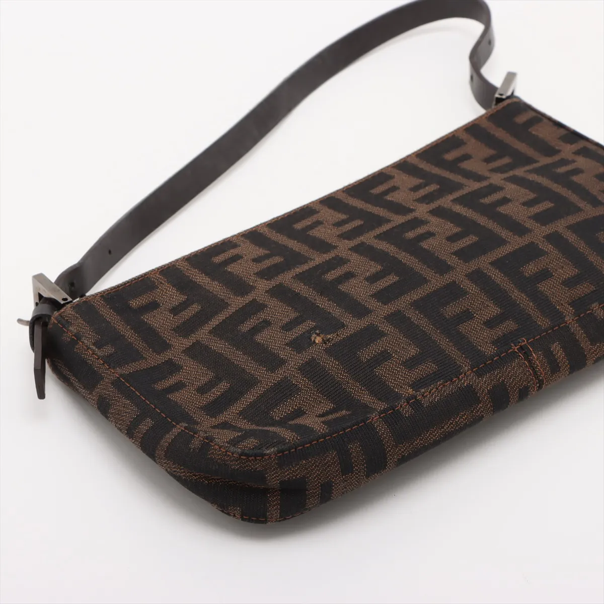 Zucca Canvas x Leather Shoulder Bag Brown — view 4
