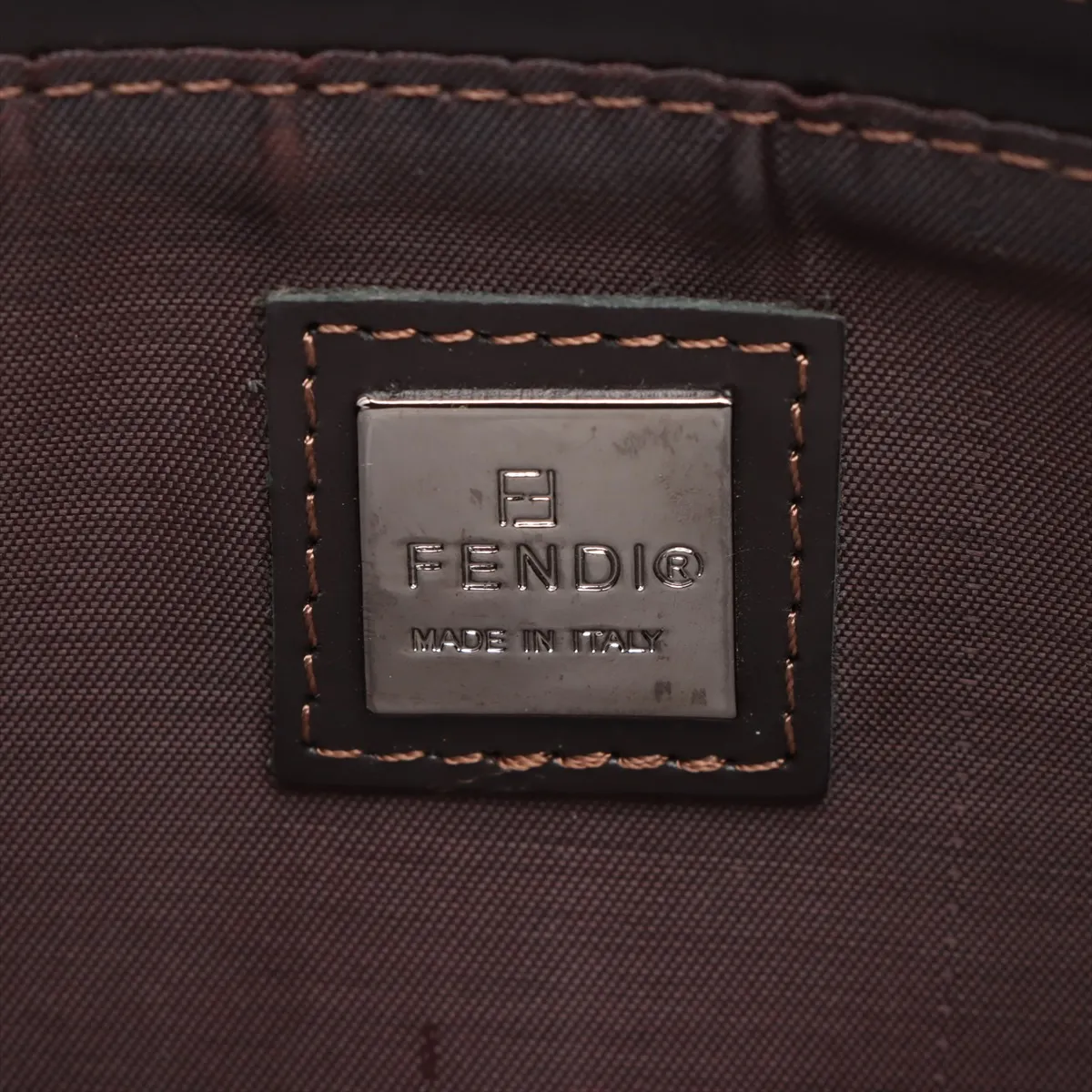 Zucca Canvas x Leather Shoulder Bag Brown — view 8