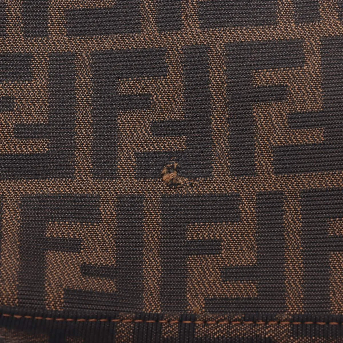 Zucca Canvas x Leather Shoulder Bag Brown — view 9