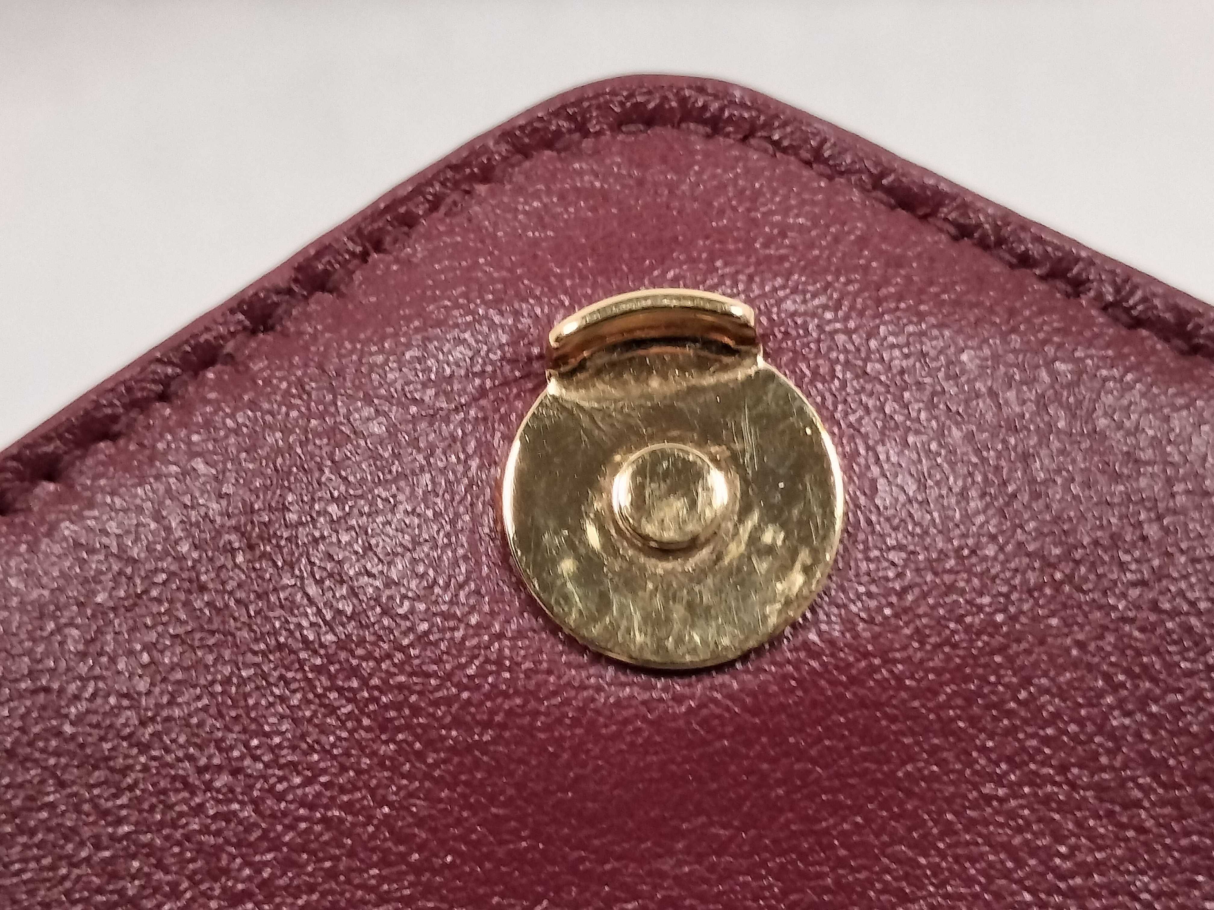 FR- mini cassandre gold chain shoulder bag bordeaux 847638 Shoulder bag — view 12