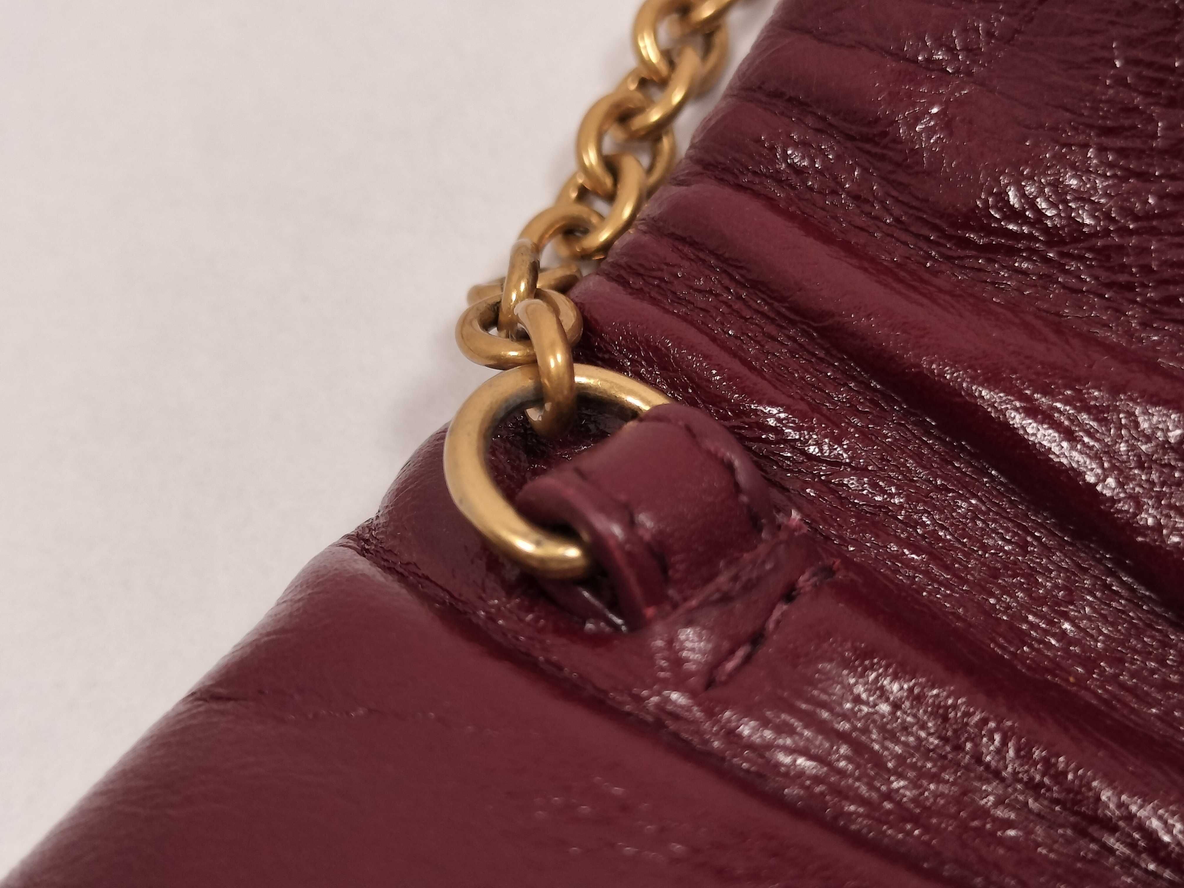 FR- mini cassandre gold chain shoulder bag bordeaux 847638 Shoulder bag — view 5