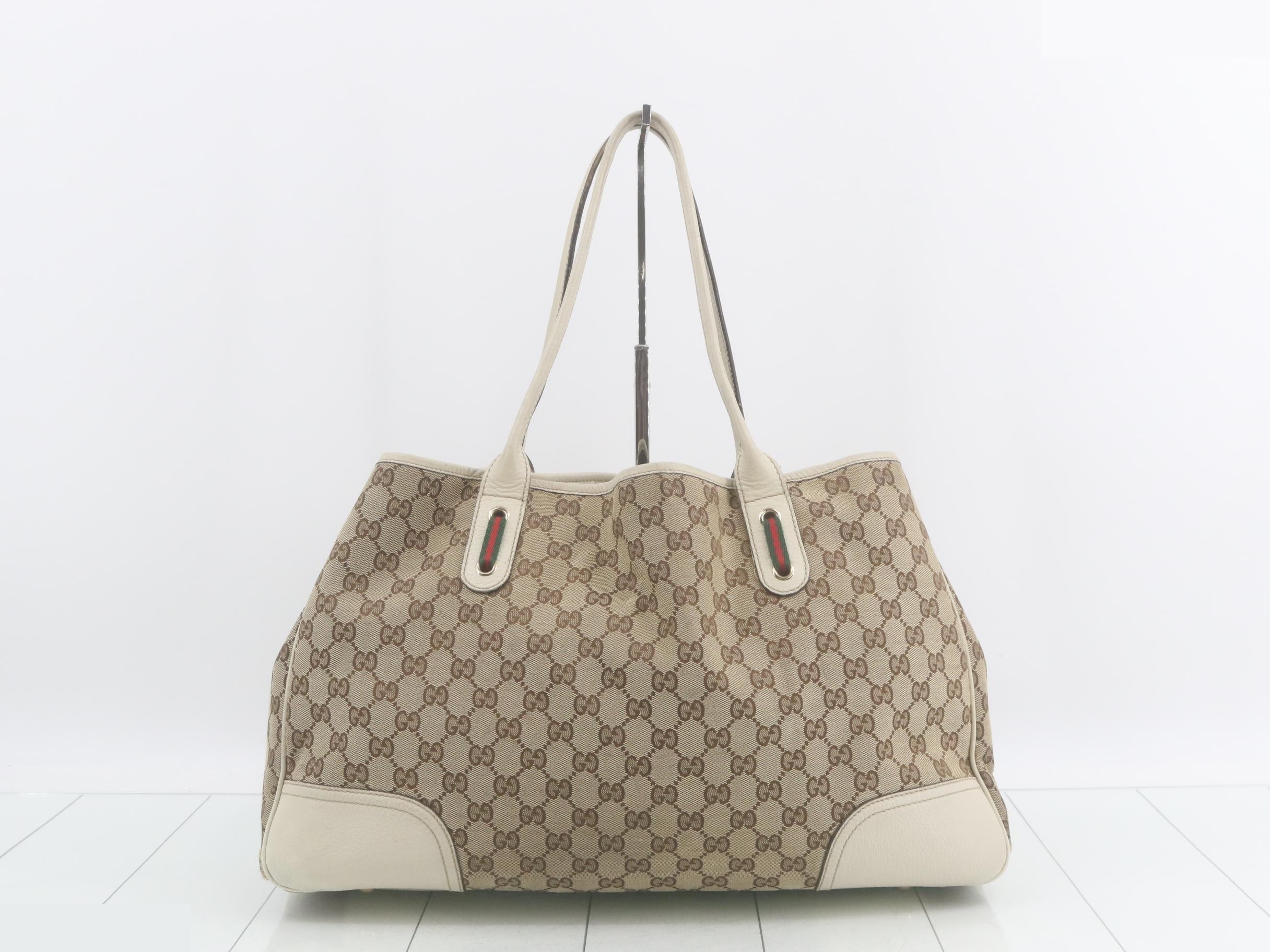 GG Canvas Princy Leather Tote Bag — view 2