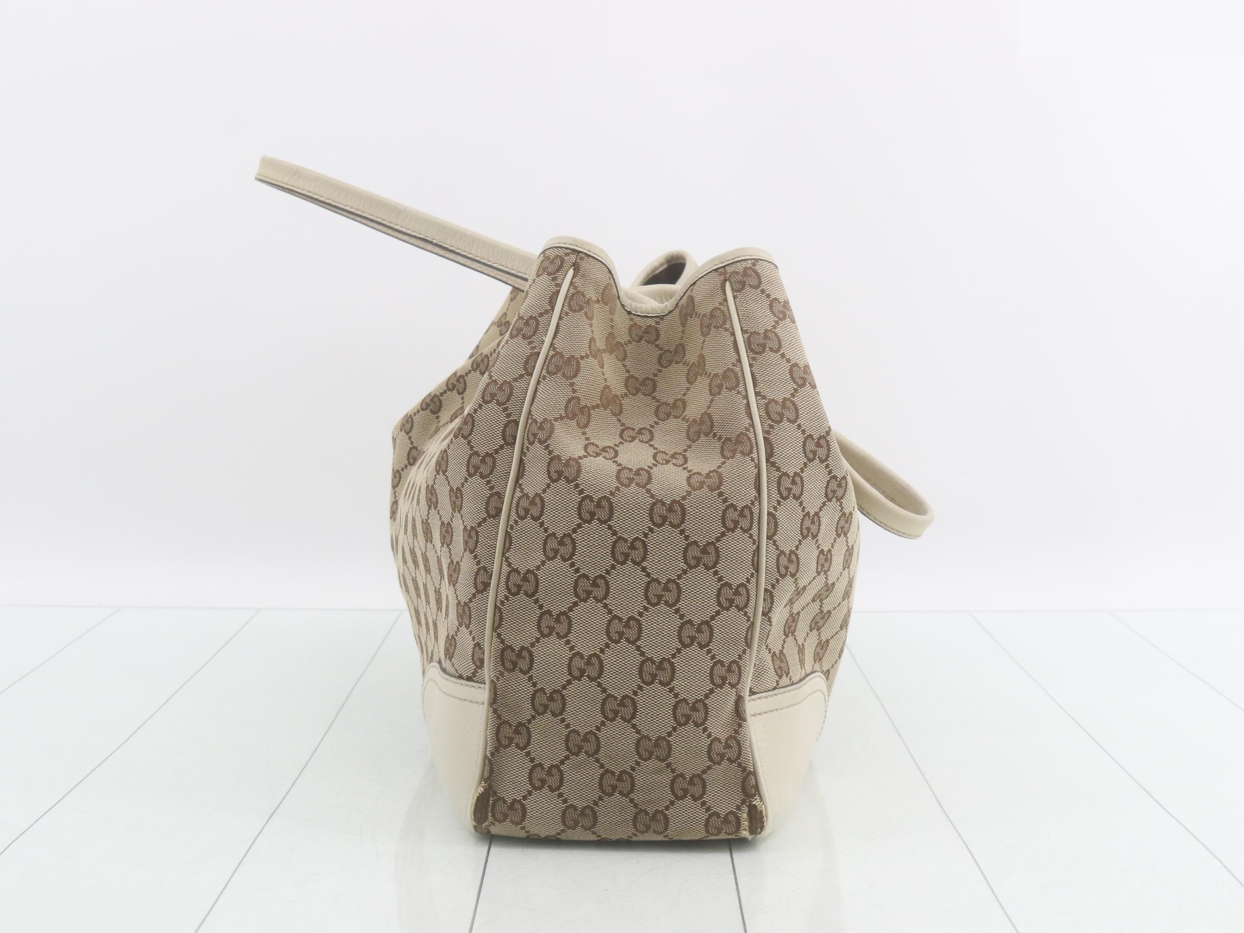 GG Canvas Princy Leather Tote Bag — view 3