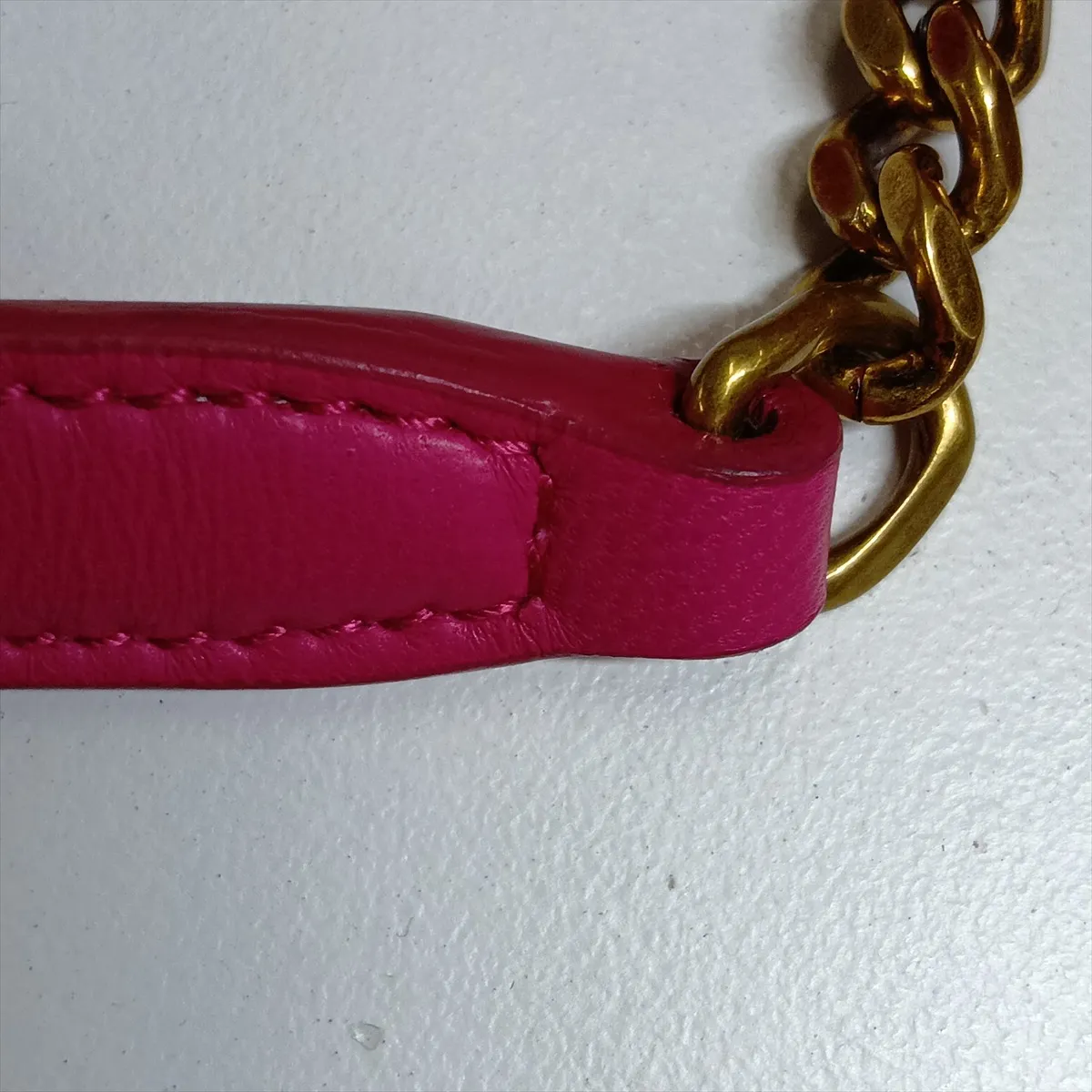 Lulu Puffer 620333 Leather Chain Shoulder Bag Pink — view 11
