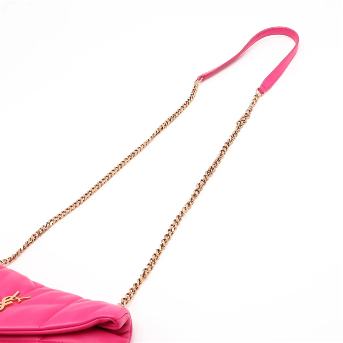 Lulu Puffer 620333 Leather Chain Shoulder Bag Pink — view 5