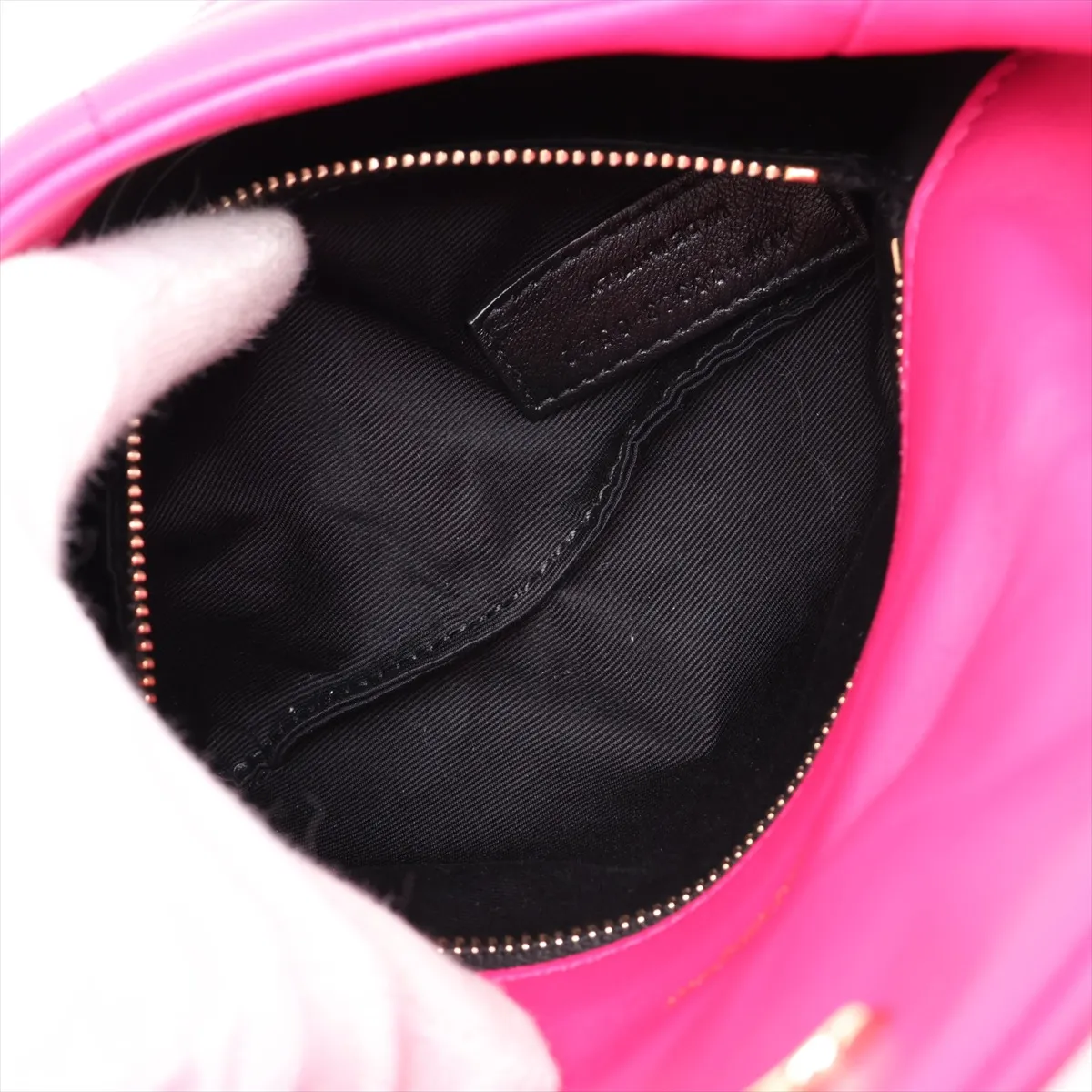 Lulu Puffer 620333 Leather Chain Shoulder Bag Pink — view 7