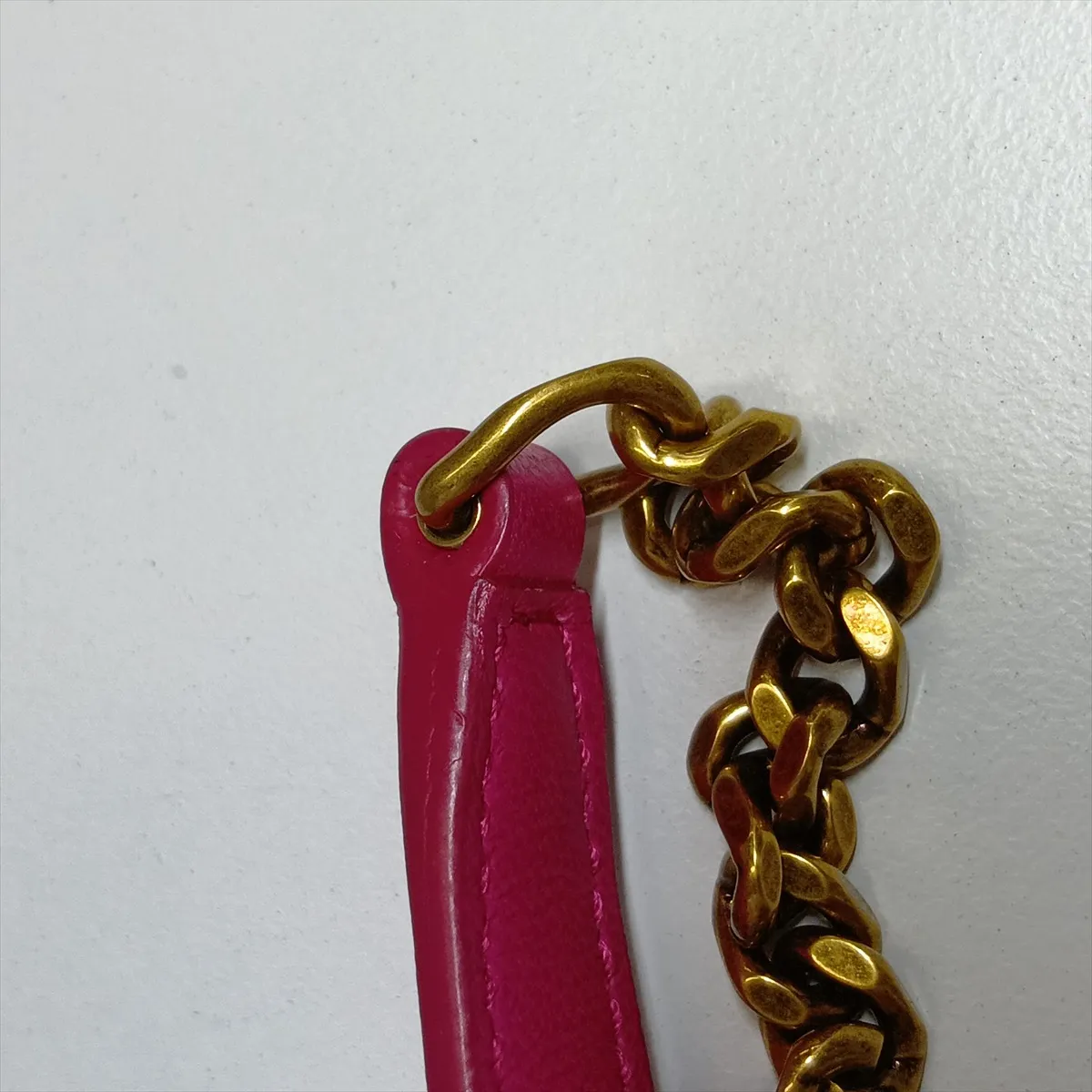 Lulu Puffer 620333 Leather Chain Shoulder Bag Pink — view 10