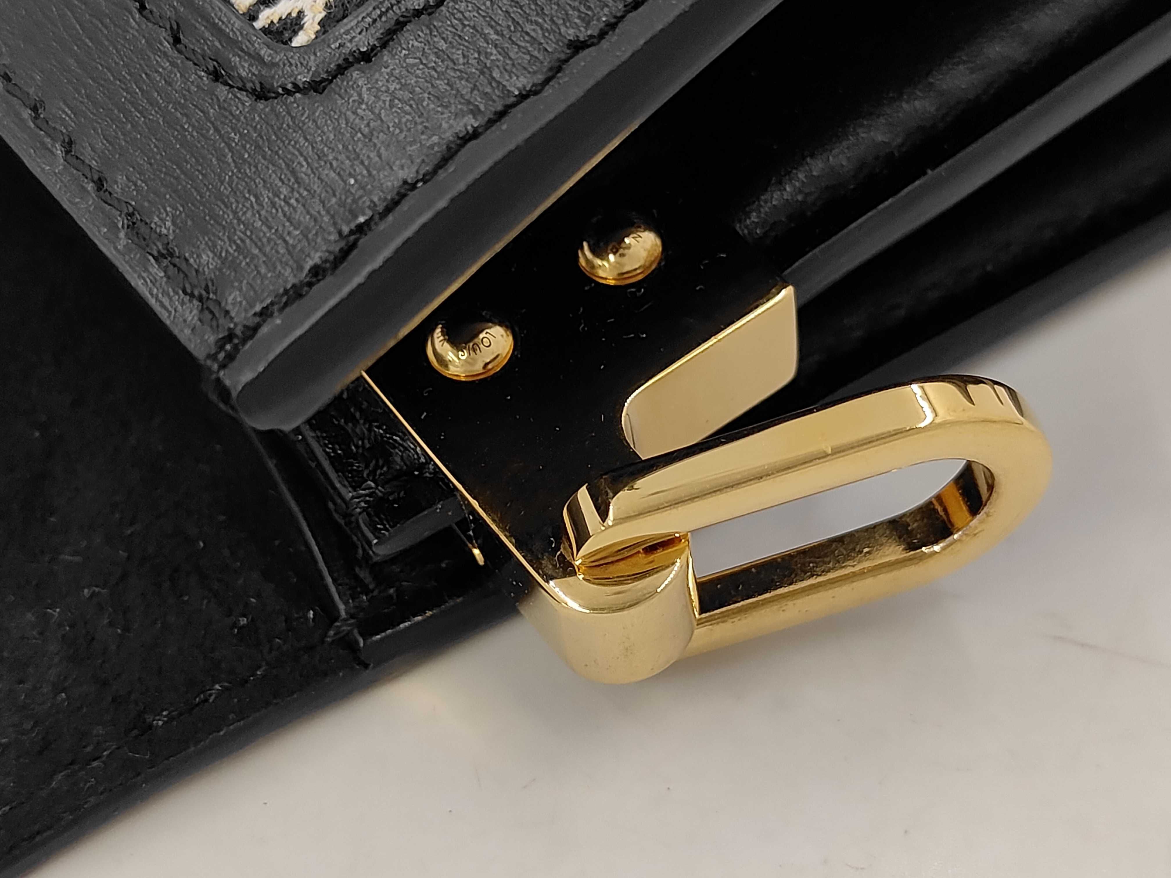 LV Dauphine MM Monogram Jacquard SINCE1854 M57211 GI3200 Black Bag — view 6