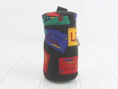 Multicolor LOVE Cylindrical Pouch