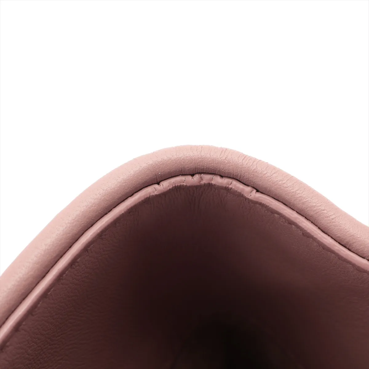 Intrecciato Olympia Leather Chain Shoulder Bag Pink — view 12