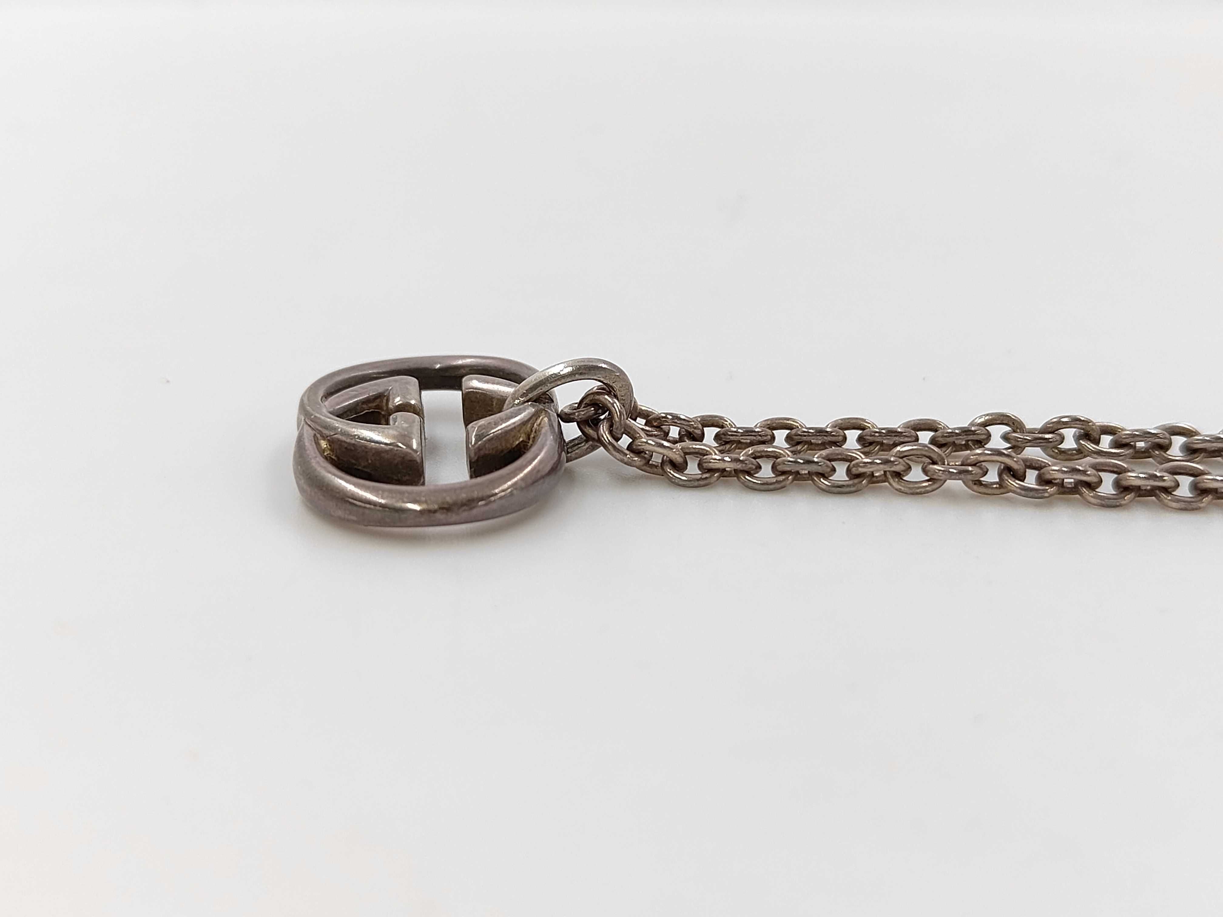 GG Interlocking Silver Necklace — view 2