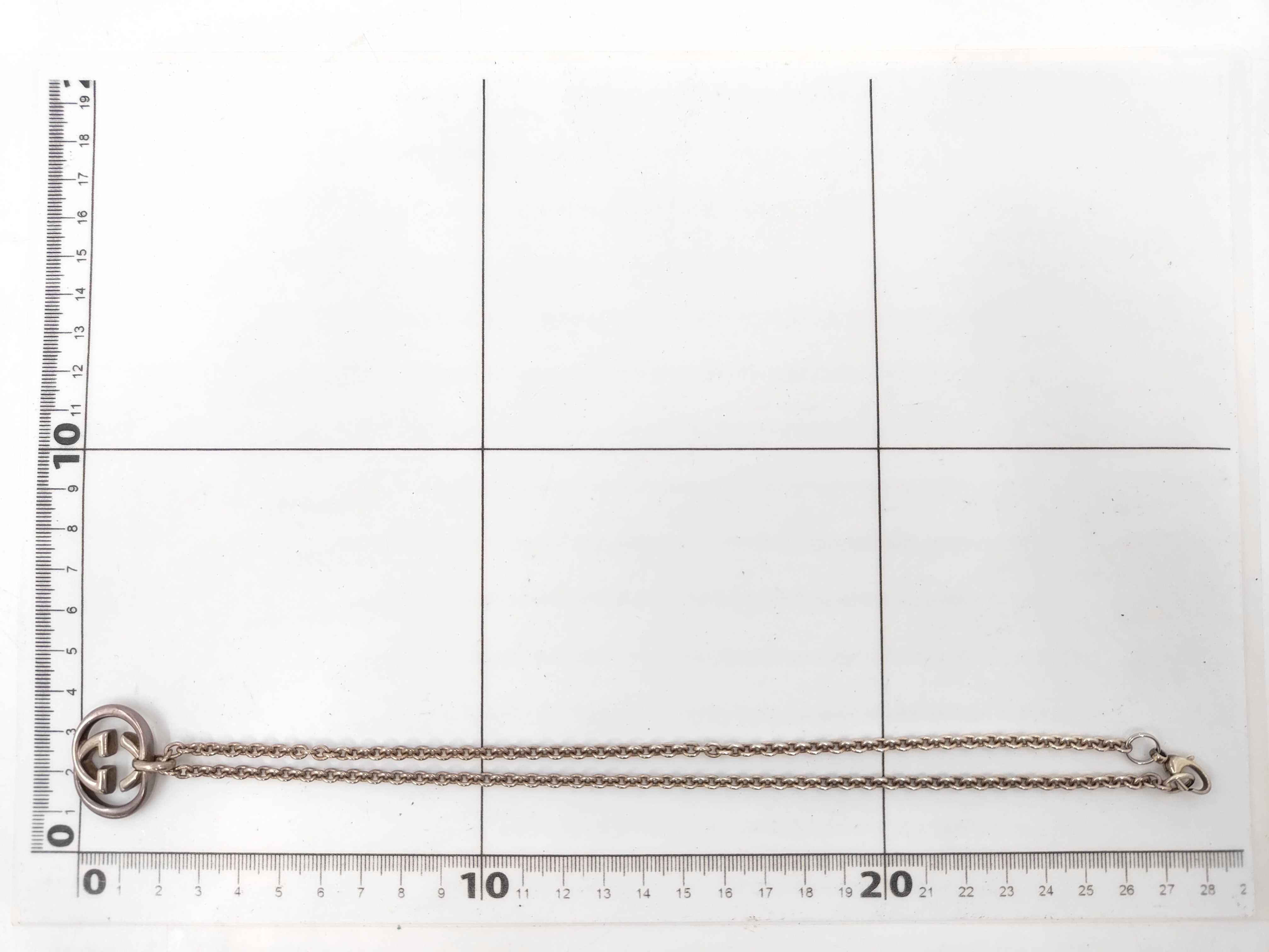 GG Interlocking Silver Necklace — view 6
