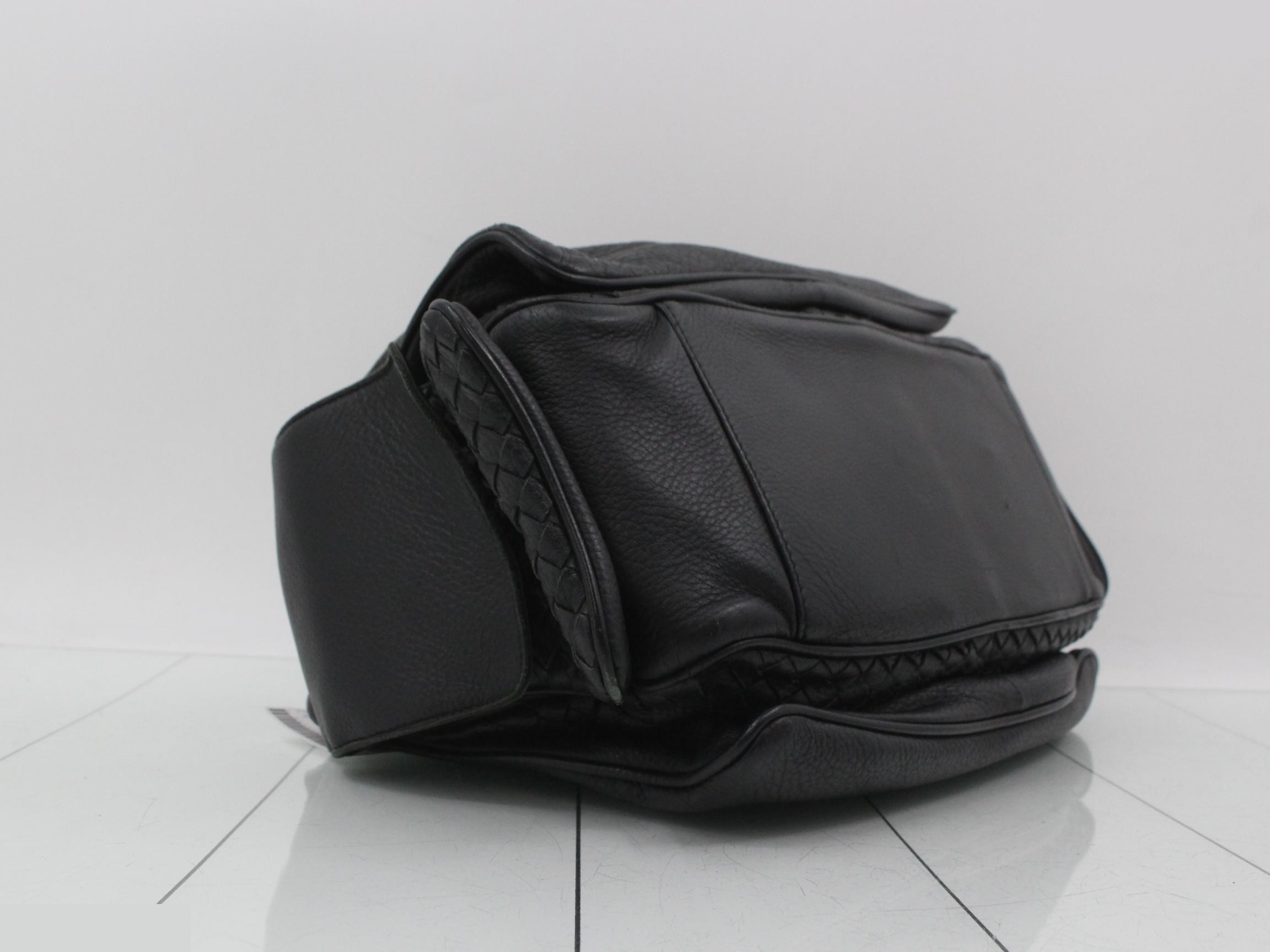 Intrecciato (bag) - One-shoulder bag, handbag, black. — view 5