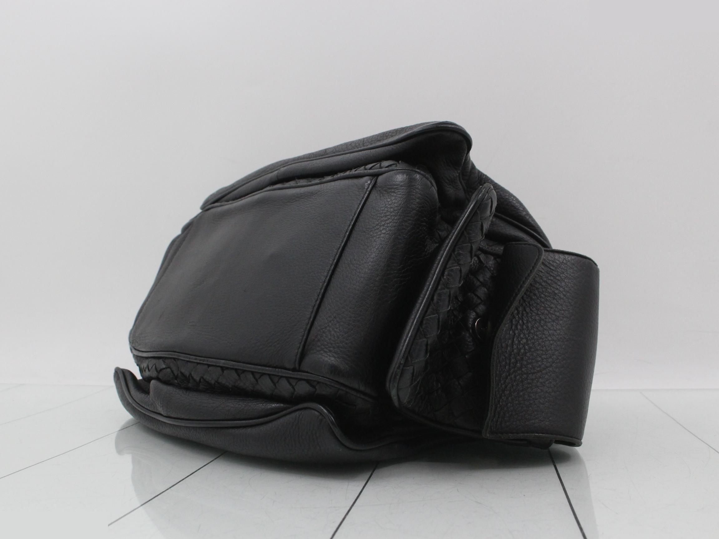 Intrecciato (bag) - One-shoulder bag, handbag, black. — view 6