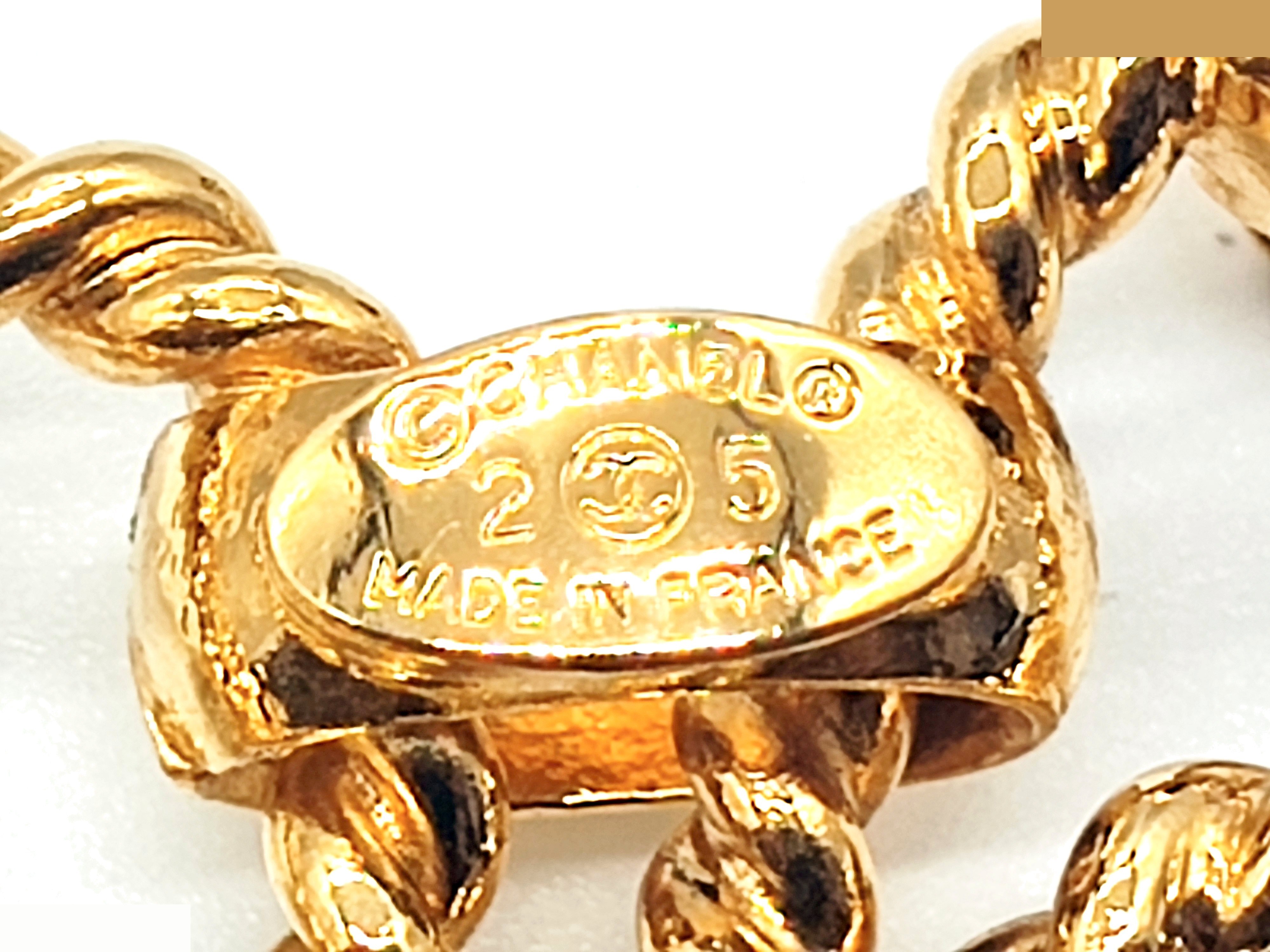 Coco Mark Big Double Chain Belt, Size 25, Total Length Approx. 90cm — view 2