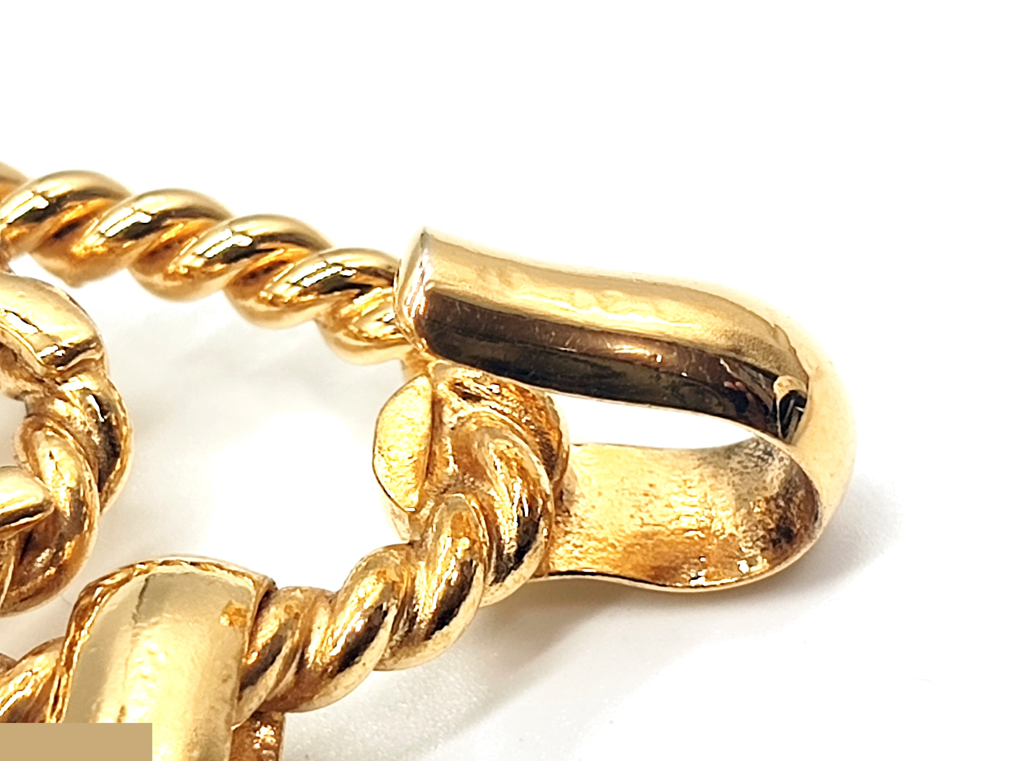 Coco Mark Big Double Chain Belt, Size 25, Total Length Approx. 90cm — view 12