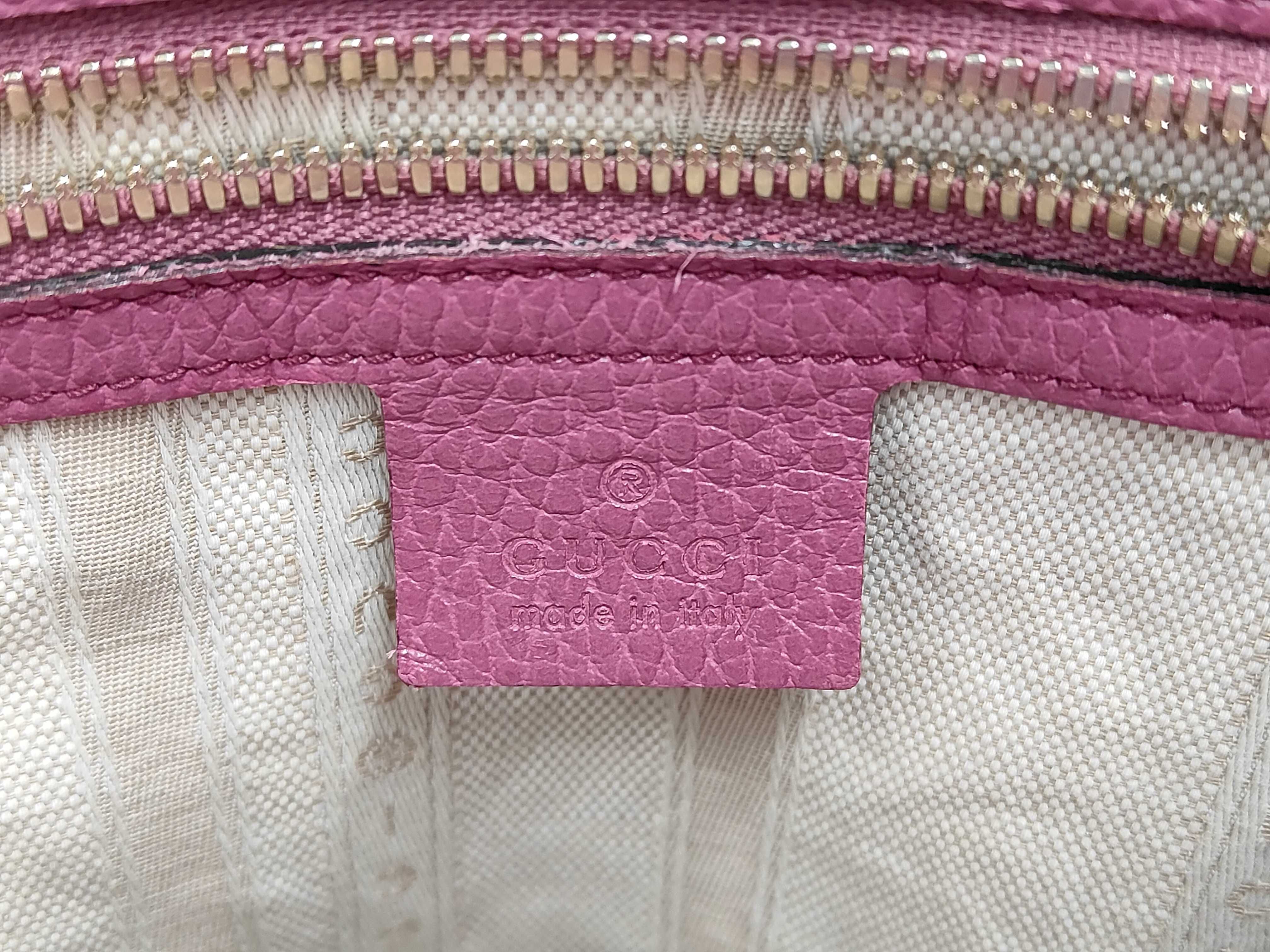 Leather 2-way Purple Handbag — view 8