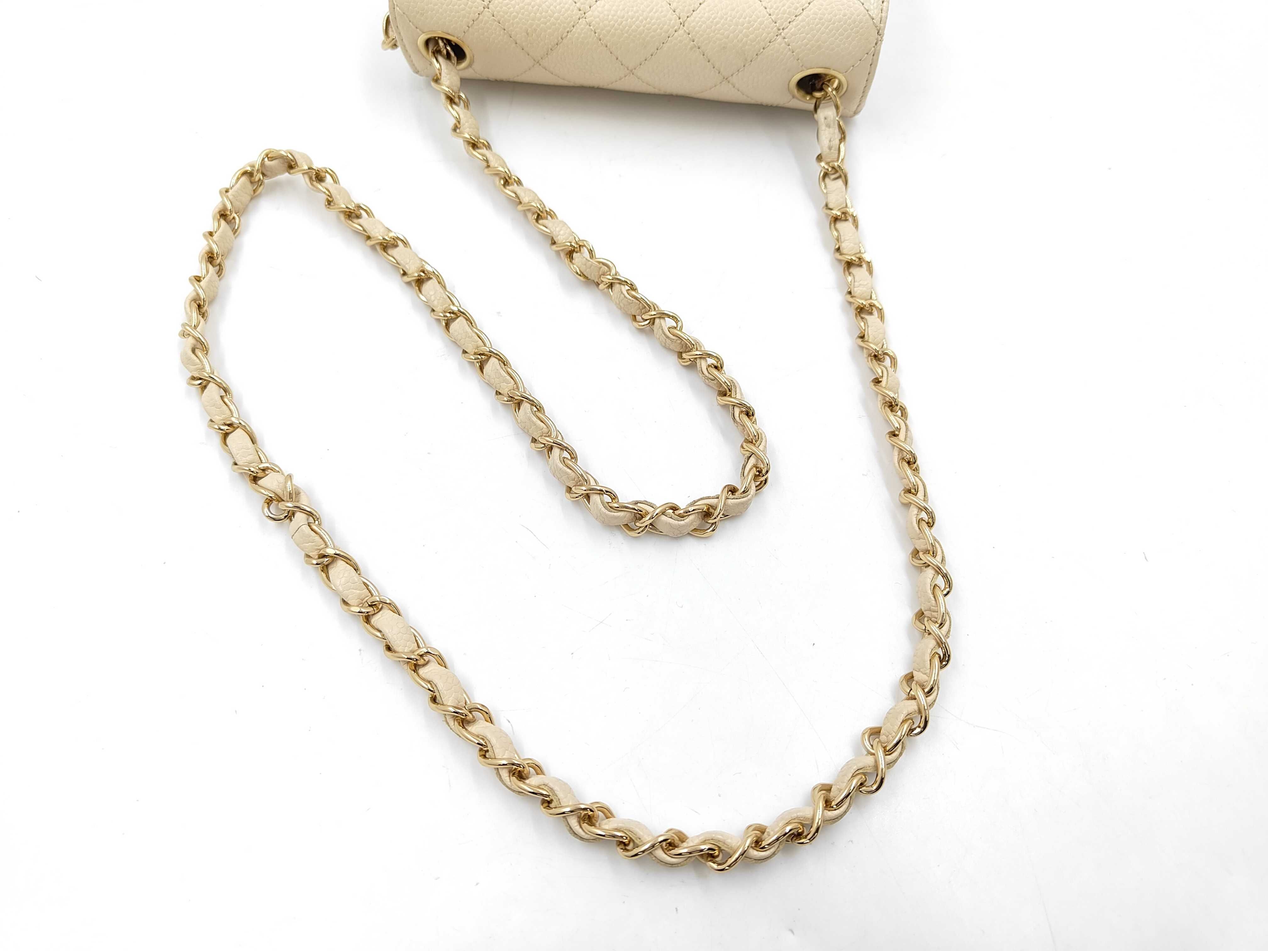 Mini Matelassé 17 Caviar Skin Shoulder Bag #9 — view 3