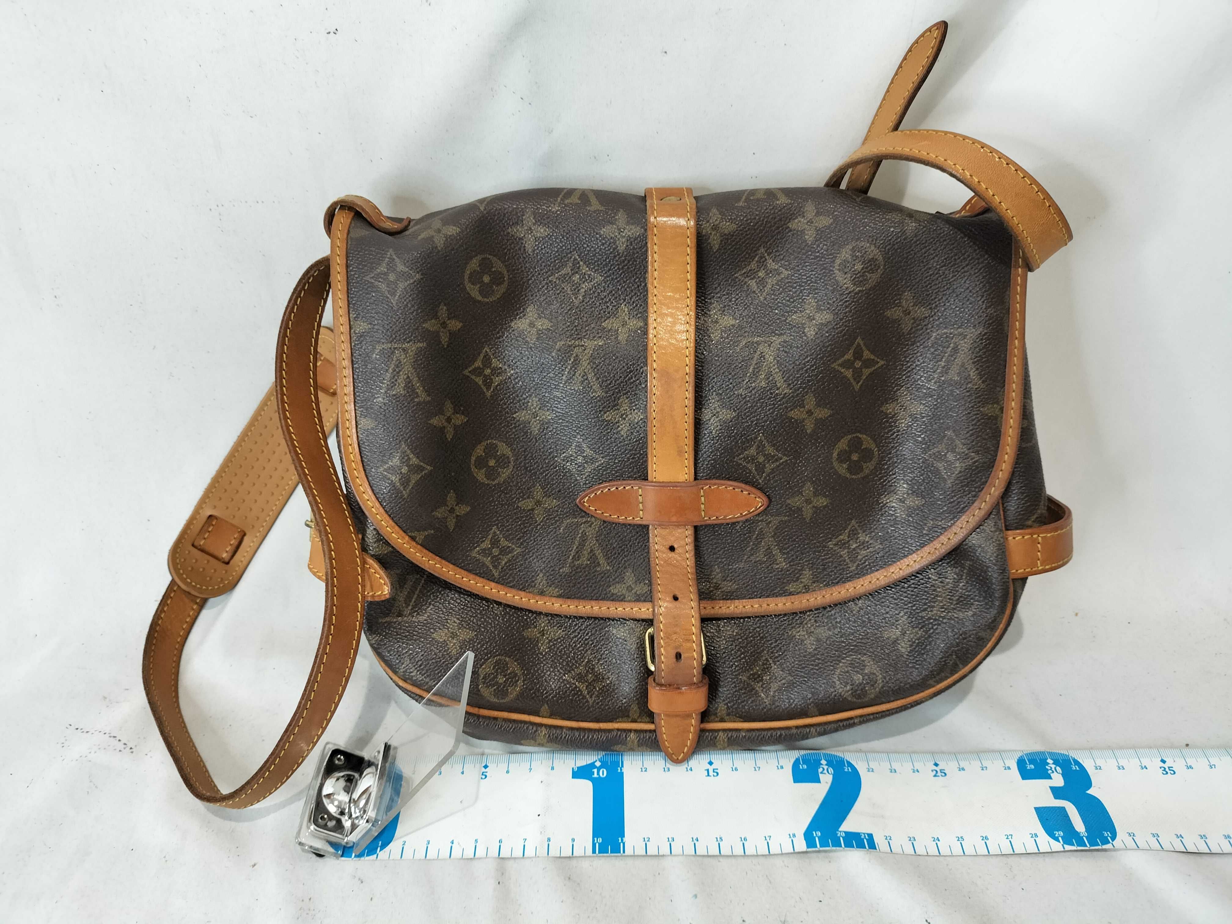 Monogram Saumur Shoulder Bag — view 2