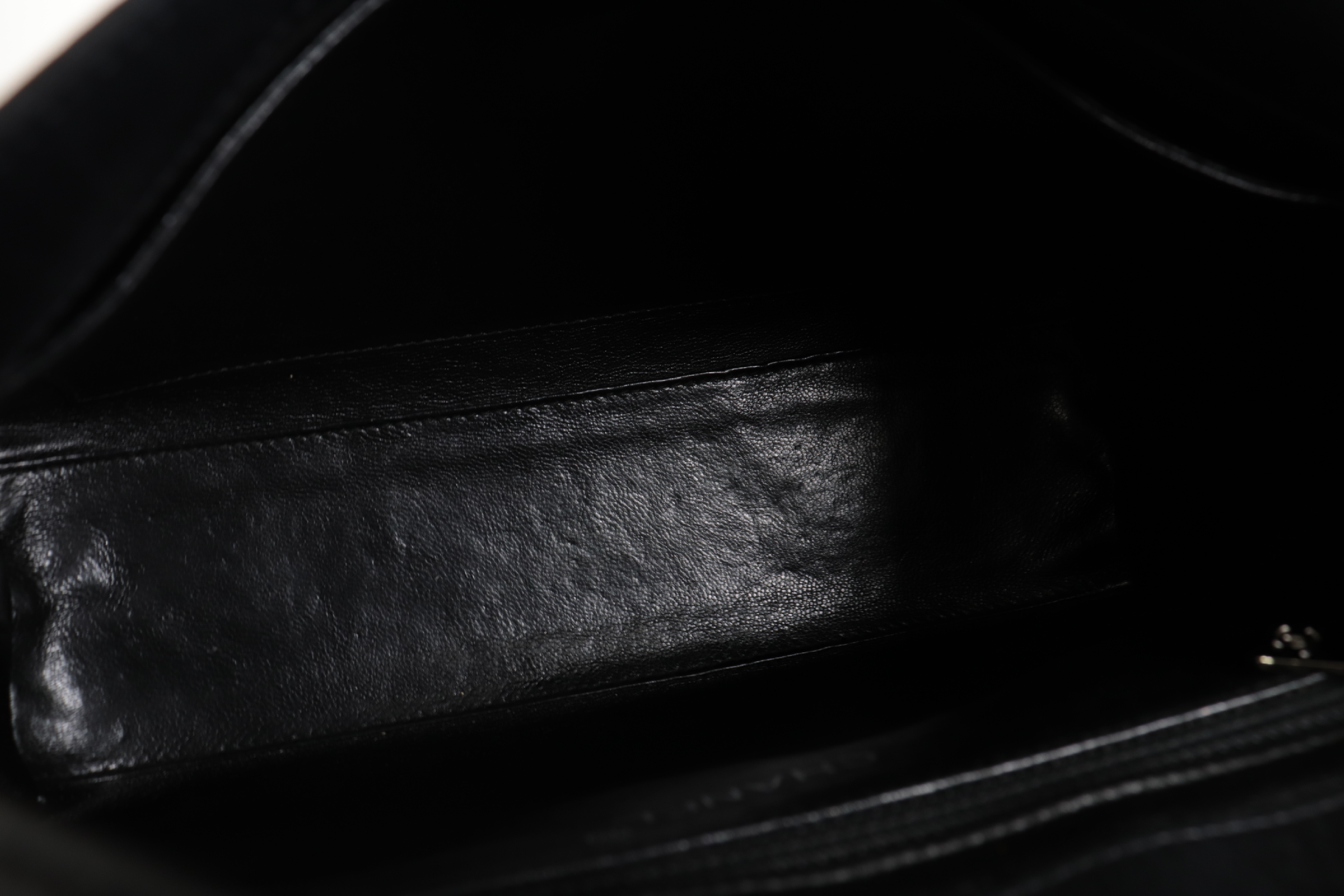 Turnlock Lambskin One-Shoulder Bag with Silver Hardware (Serial Number 6) — view 8
