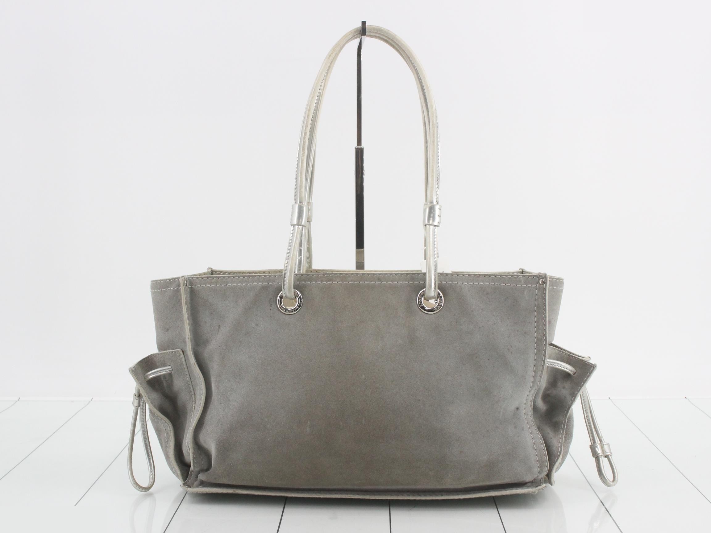 Anagram Tote Bag, Suede — view 2