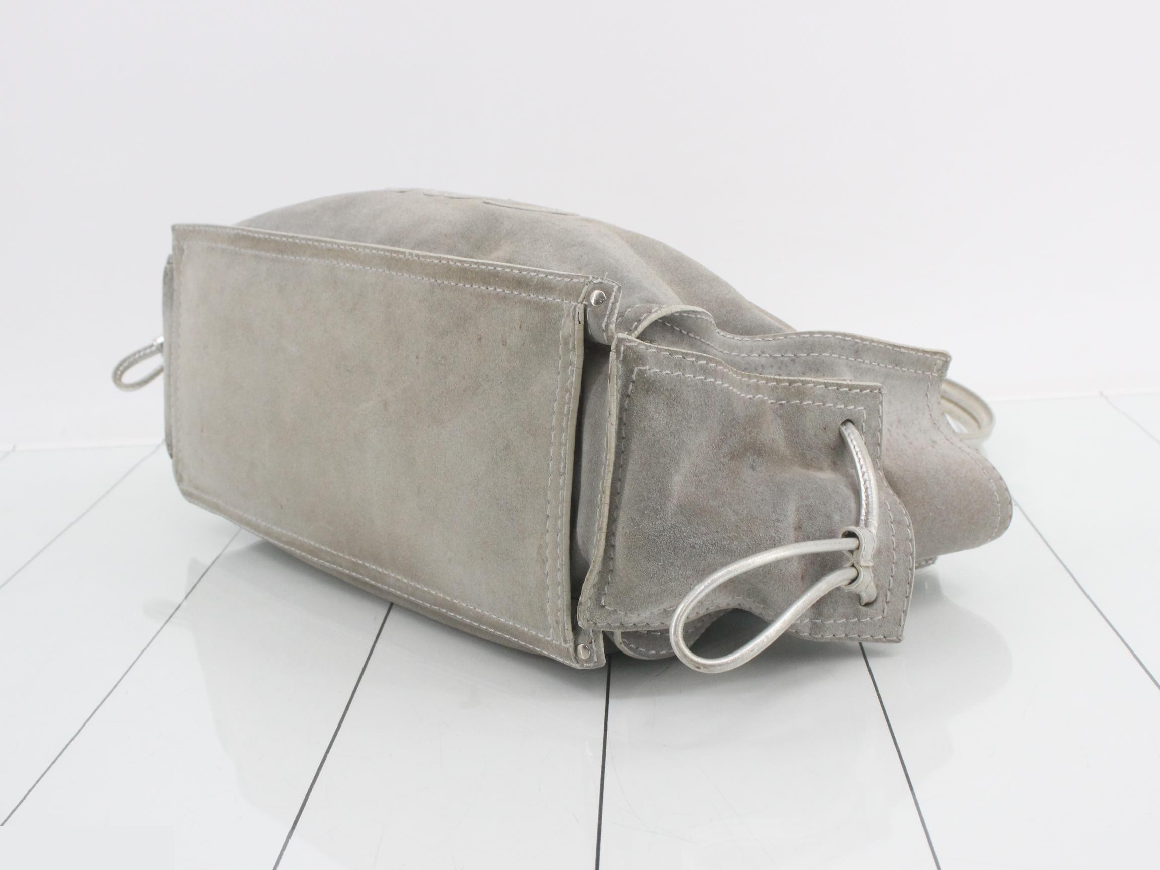 Anagram Tote Bag, Suede — view 6