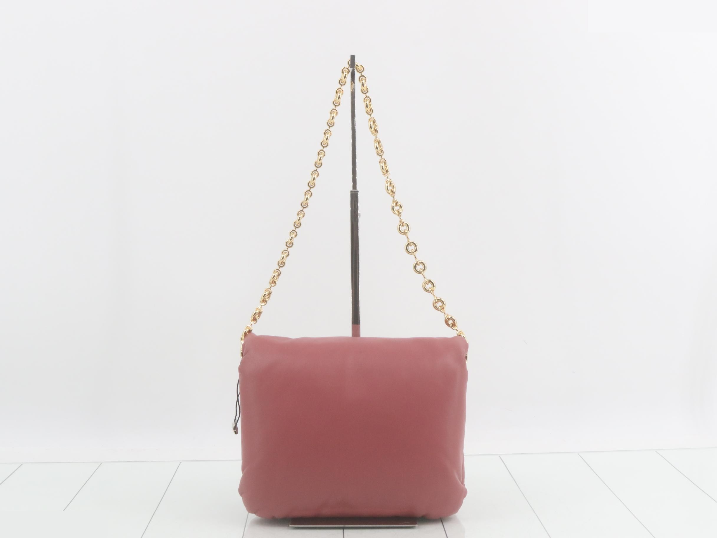 Puffer Goya Chain Shoulder Bag, Pink — view 2