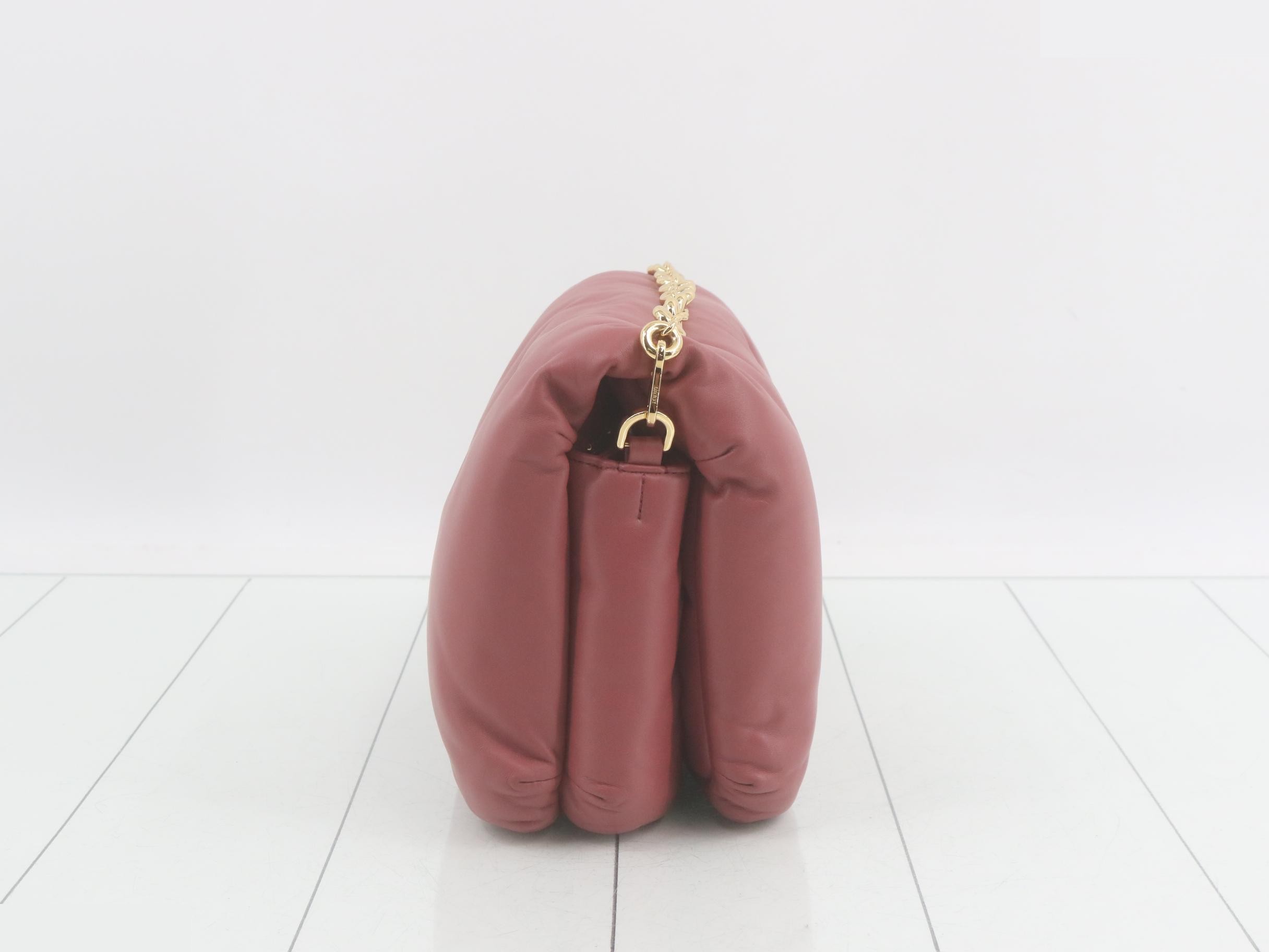 Puffer Goya Chain Shoulder Bag, Pink — view 4