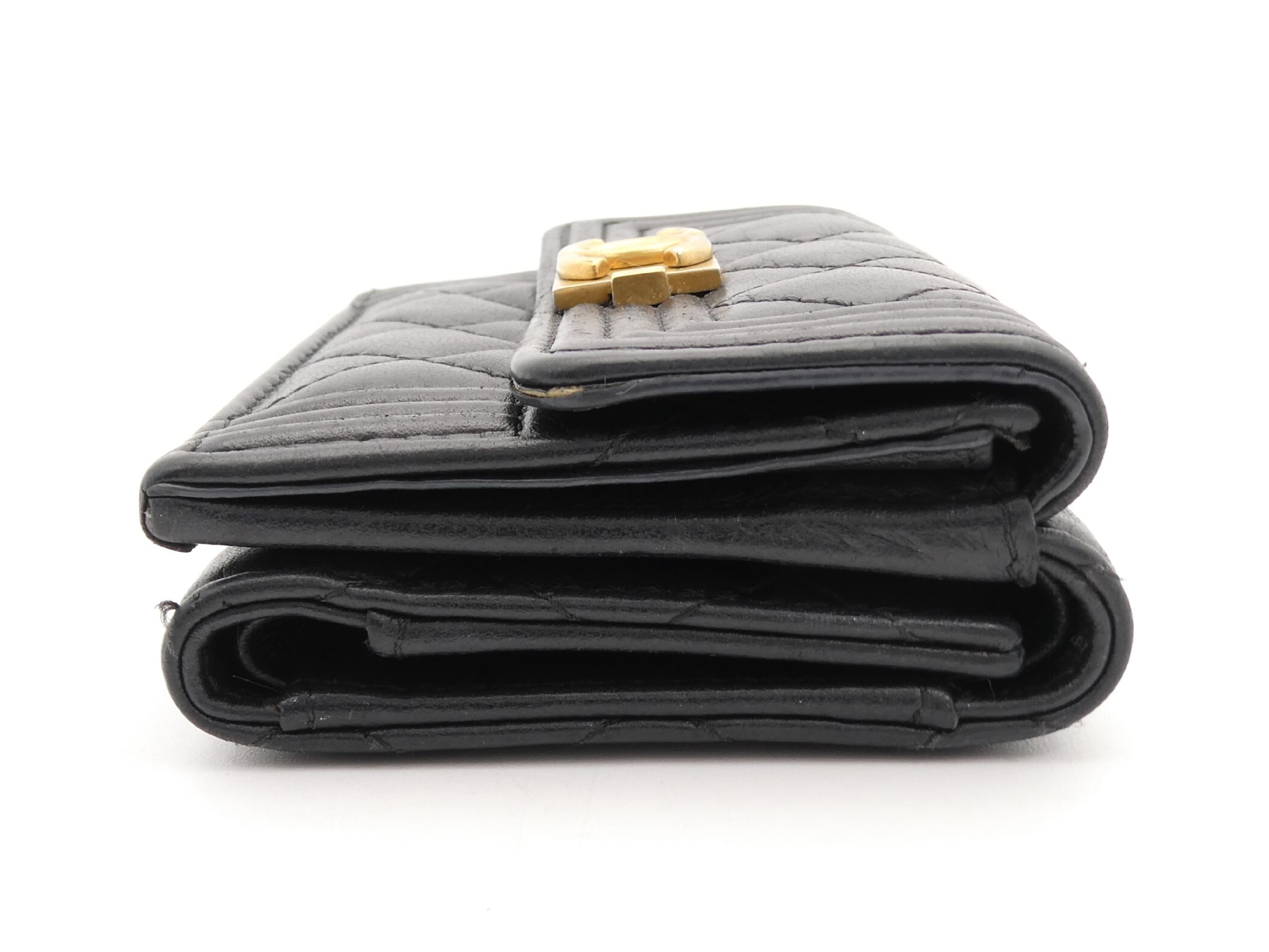 Boy Chanel Matelassé Coco Mark Tri-fold Wallet — view 3
