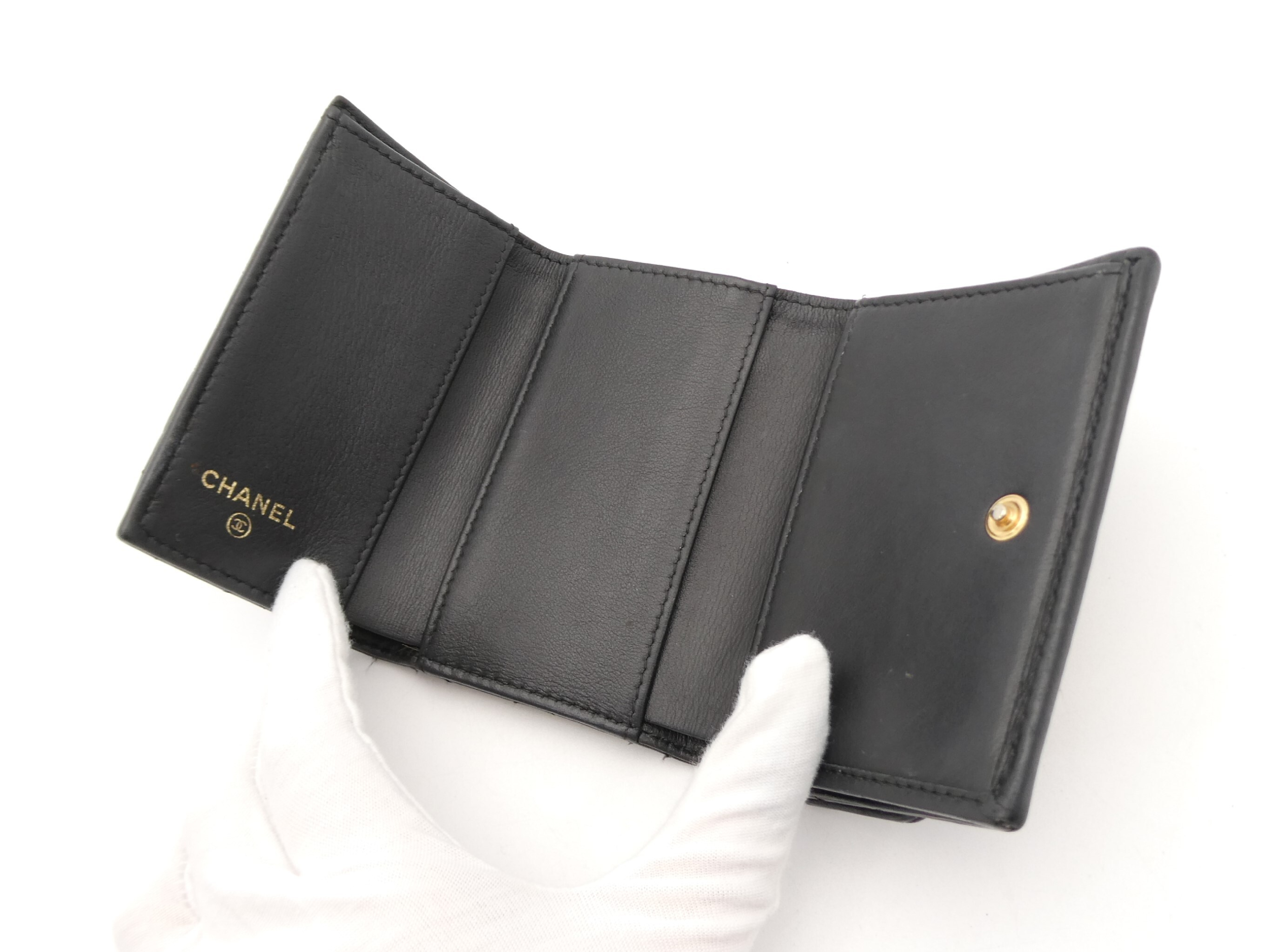 Boy Chanel Matelassé Coco Mark Tri-fold Wallet — view 6