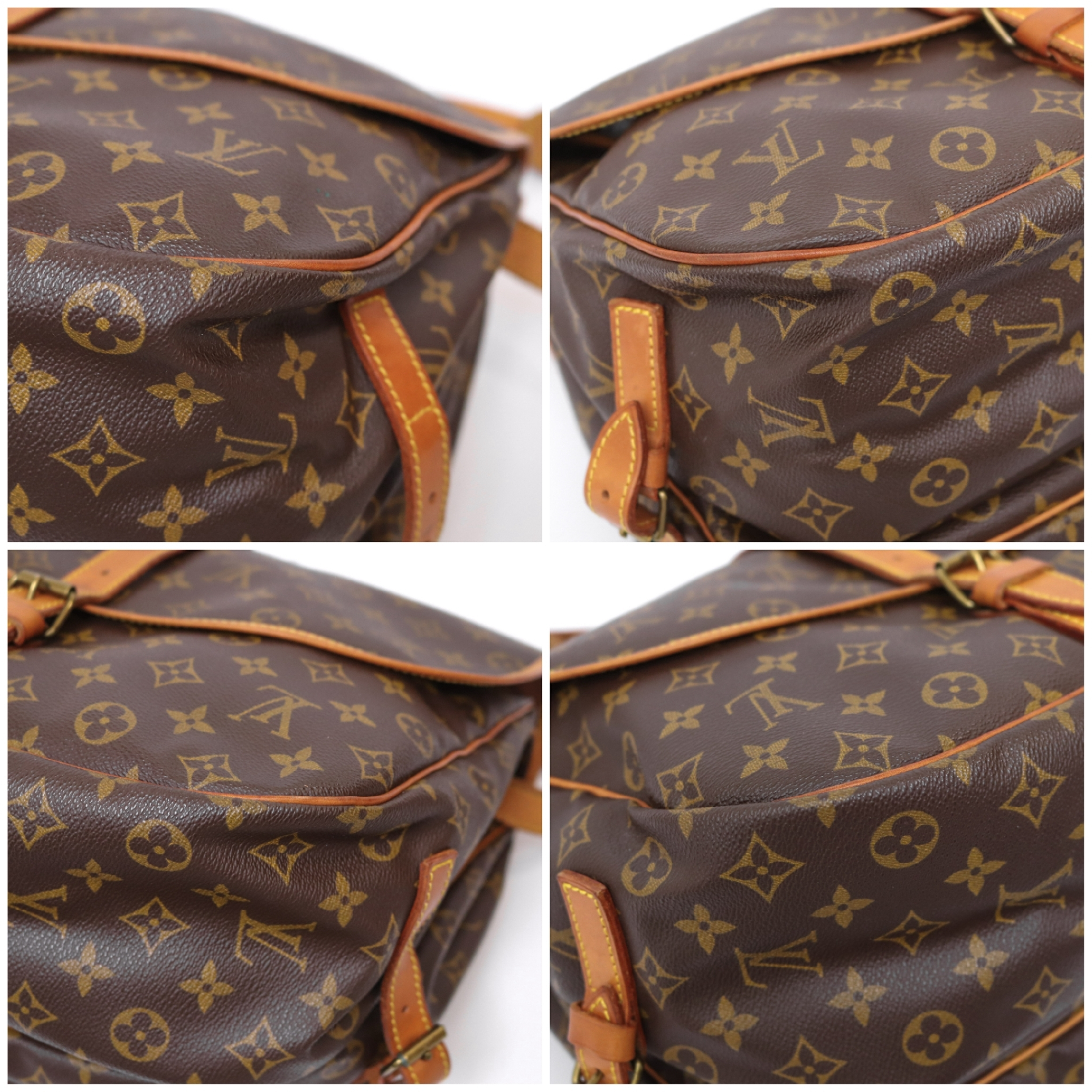Monogram Saumur 35 M42254 Shoulder Bag with Box — view 3