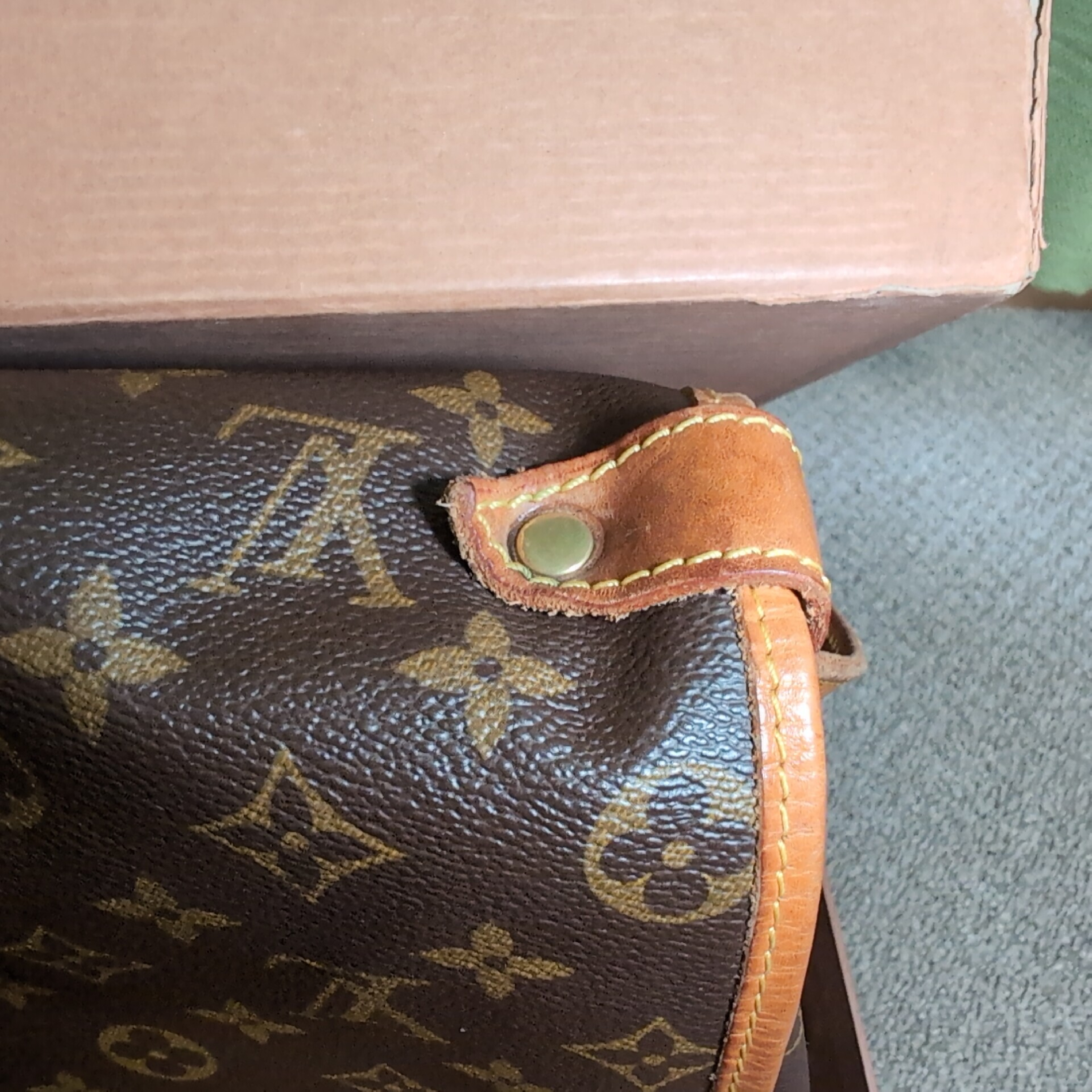 Monogram Saumur 35 M42254 Shoulder Bag with Box — view 9