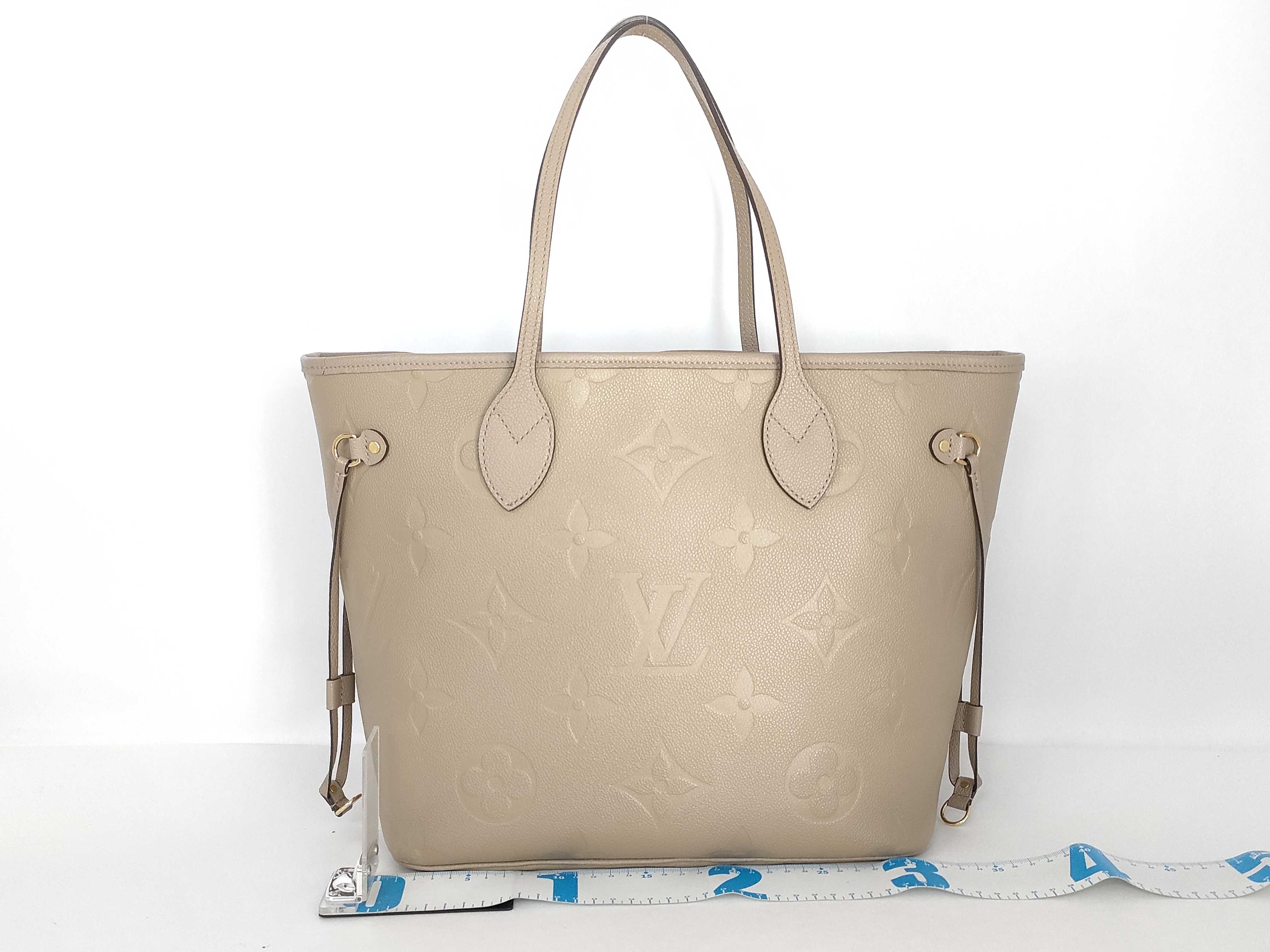 Monogram Empreinte Neverfull MM M45686 Beige RFID-detectable tote bag — view 2
