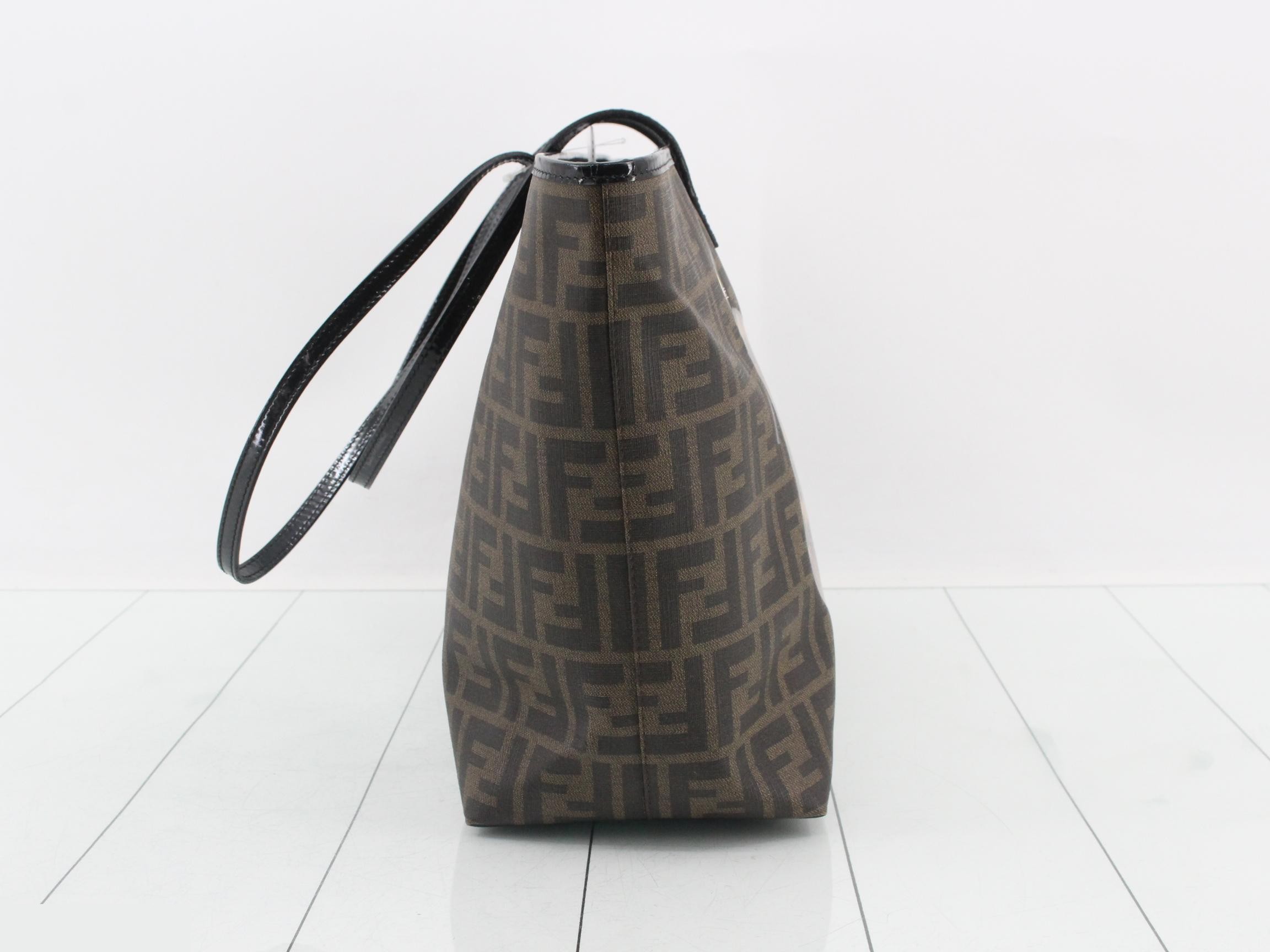PVC Zucca tote bag, leopard print, brown — view 4