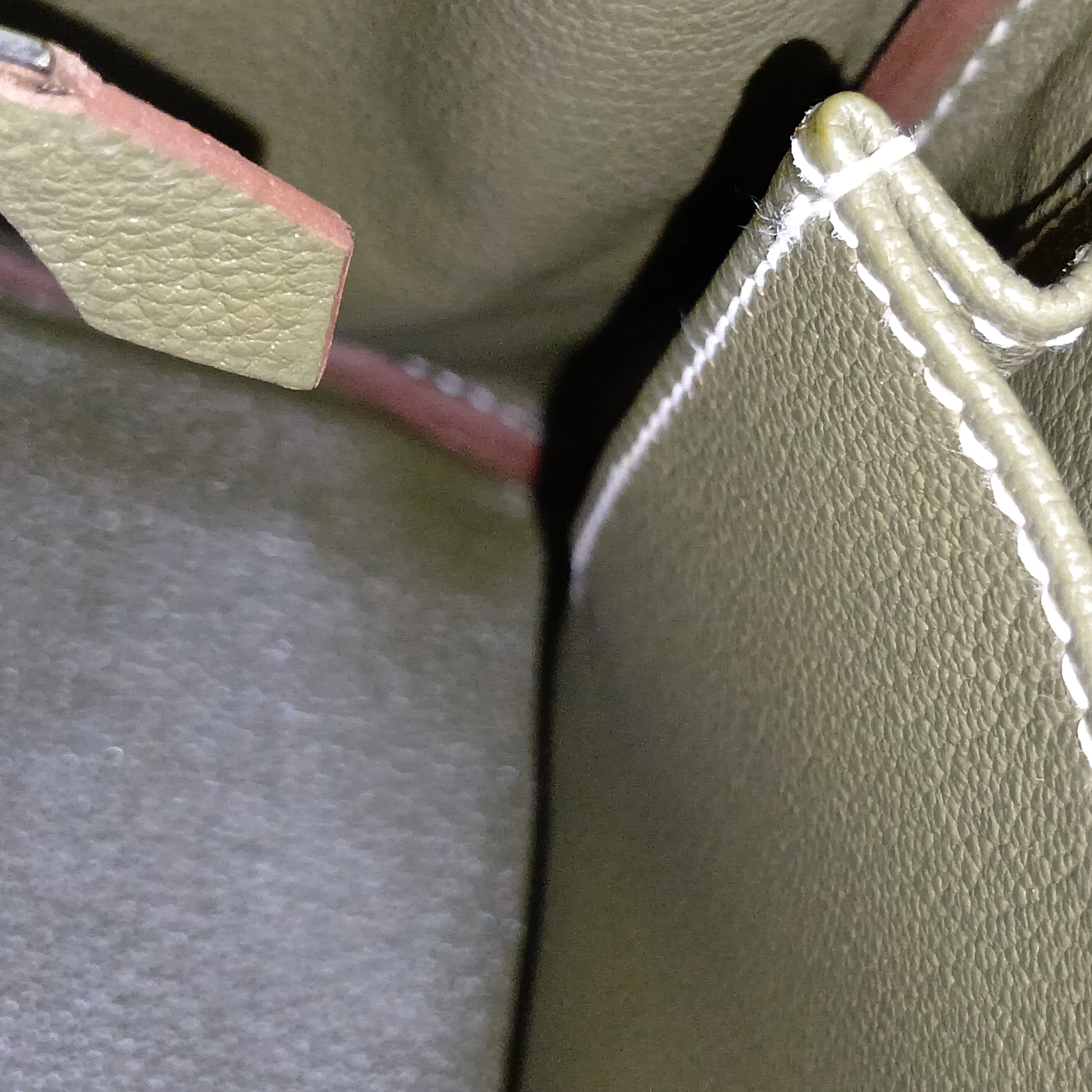 [Individually packaged] Hermes Kelly 32 Retournée Verso Veau Epsom Kiwi x Canopy Silver Hardware O: 2011 — view 13