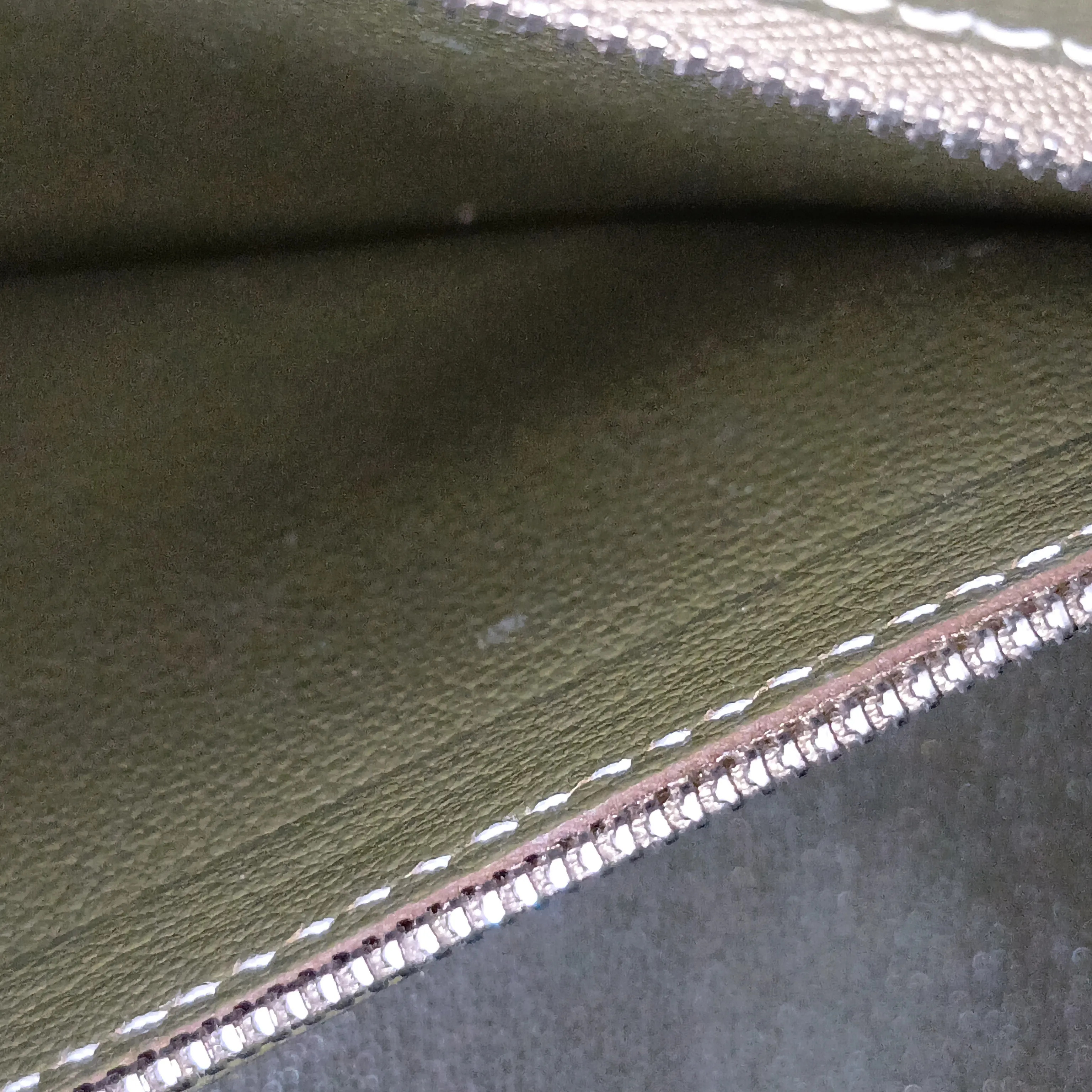[Individually packaged] Hermes Kelly 32 Retournée Verso Veau Epsom Kiwi x Canopy Silver Hardware O: 2011 — view 14
