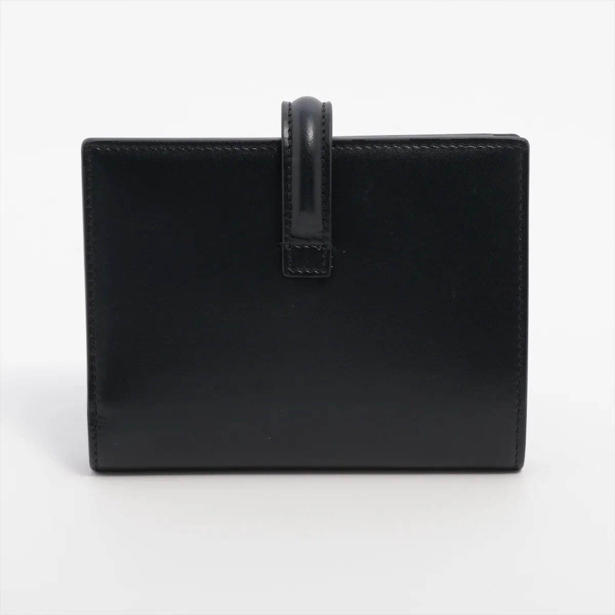 16saise leather compact wallet black — view 2