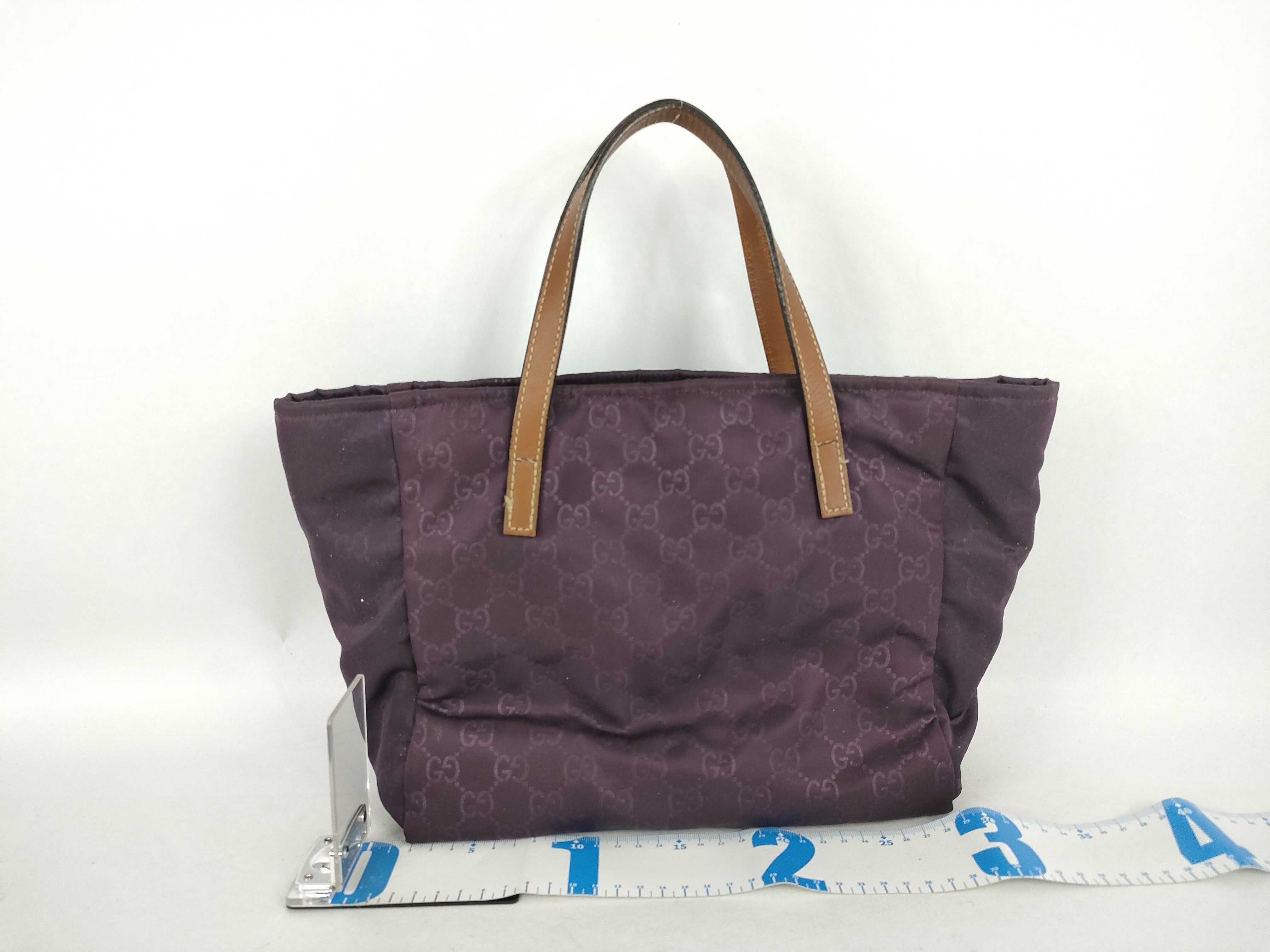 GG Nylon Handbag, Purple — view 2