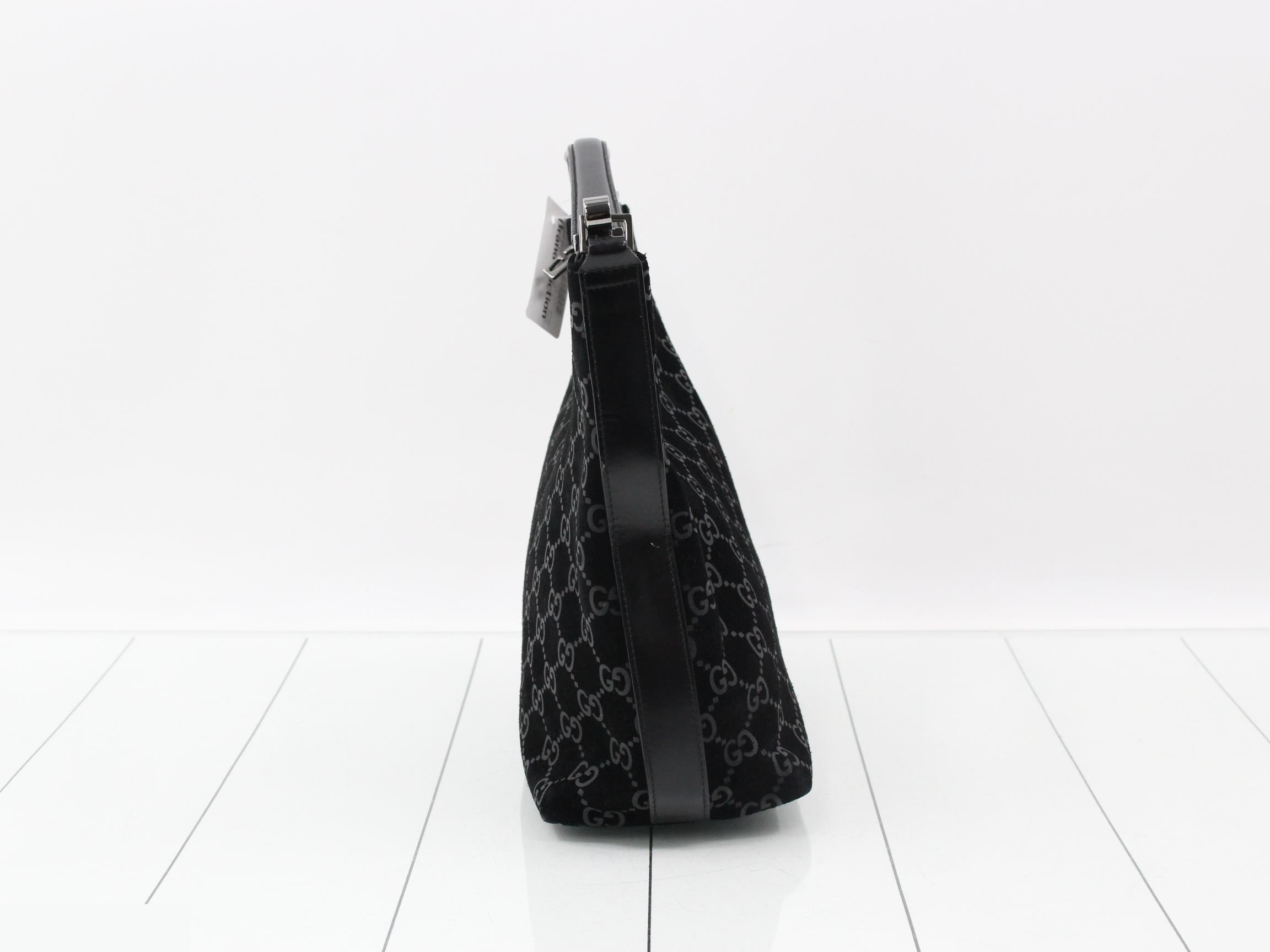 GG Suede Shoulder Bag / Handbag — view 3