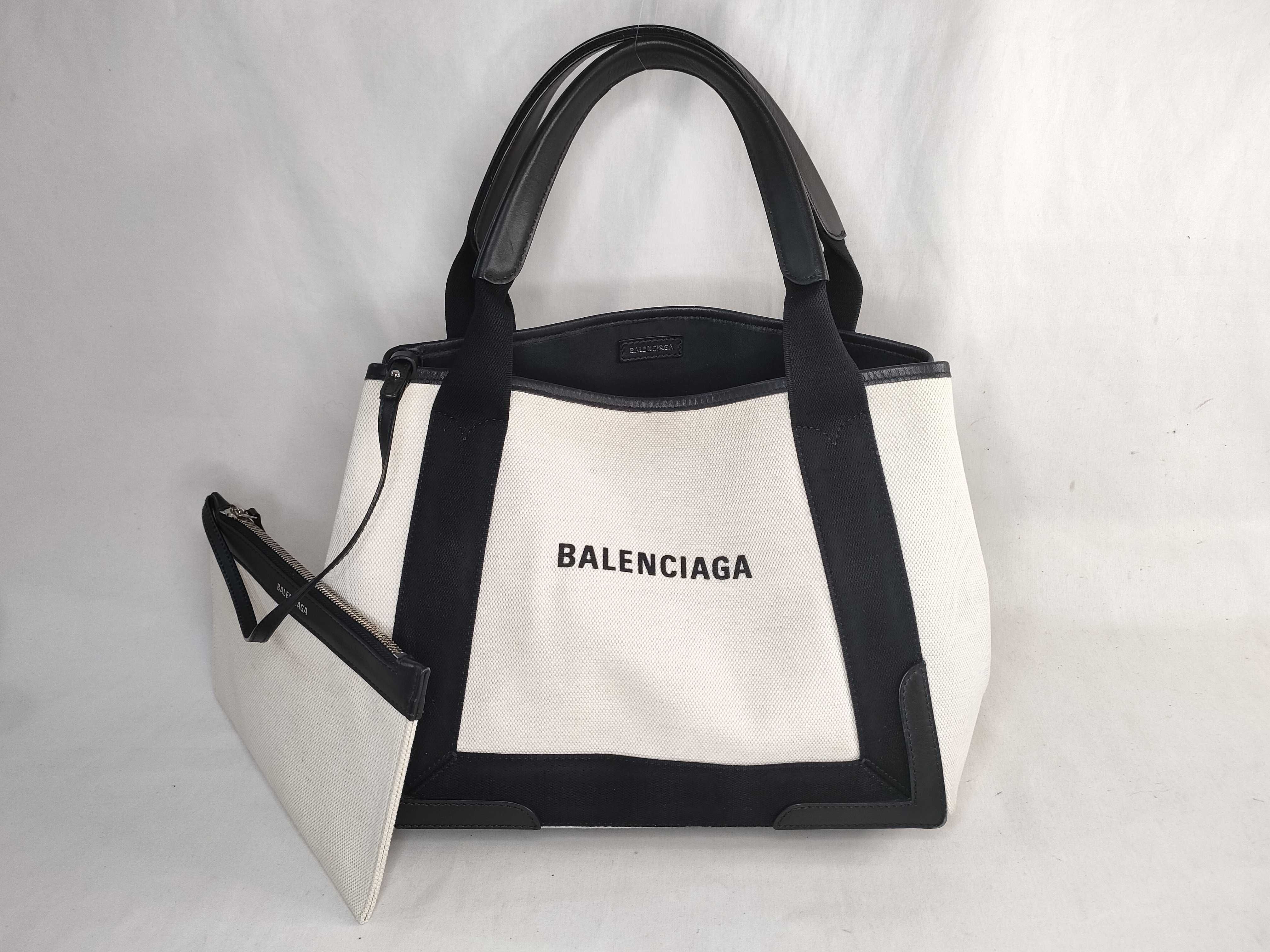 Navy Cabas S Tote Bag