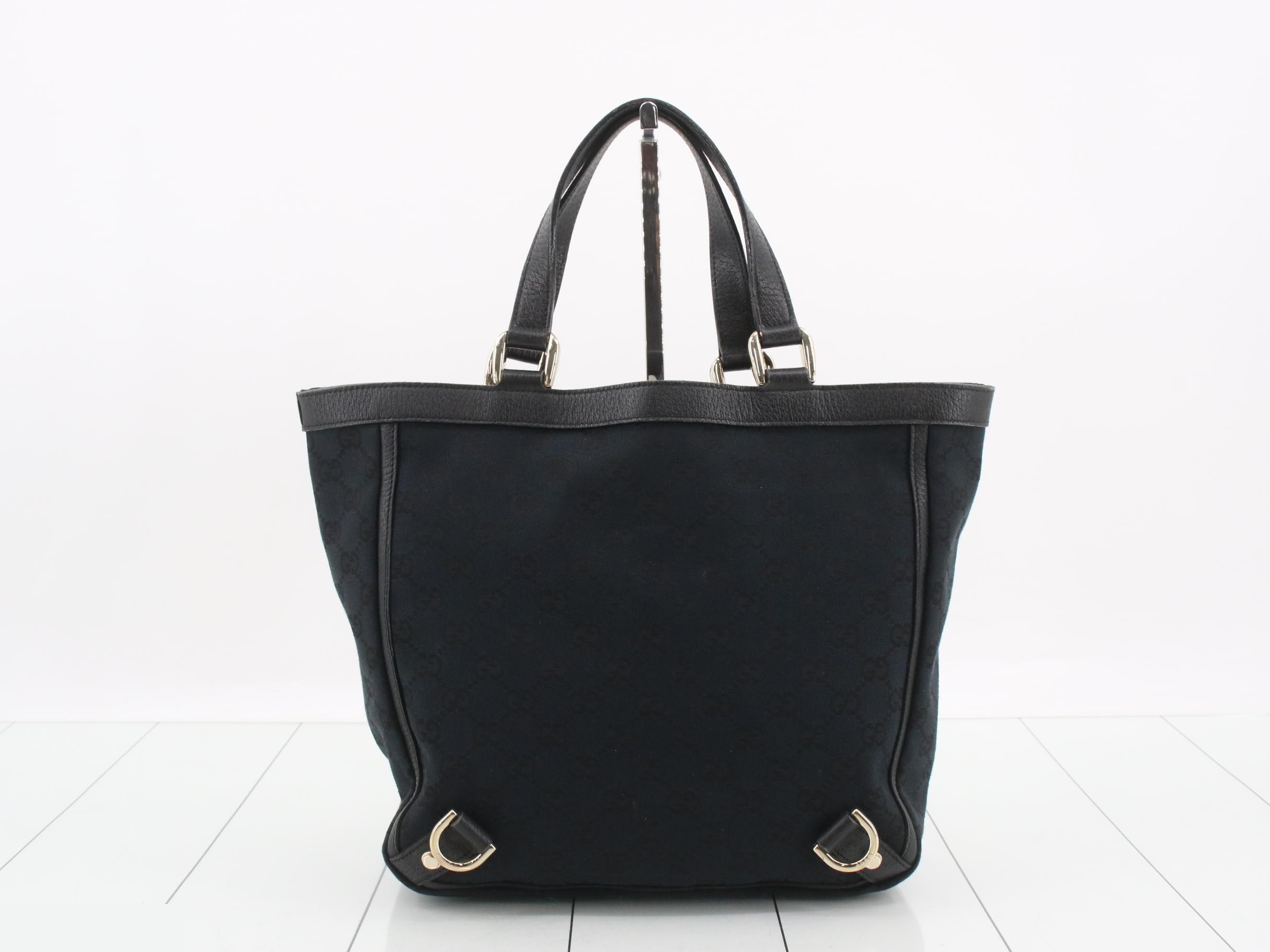 GG Canvas Tote Bag - Black — view 2