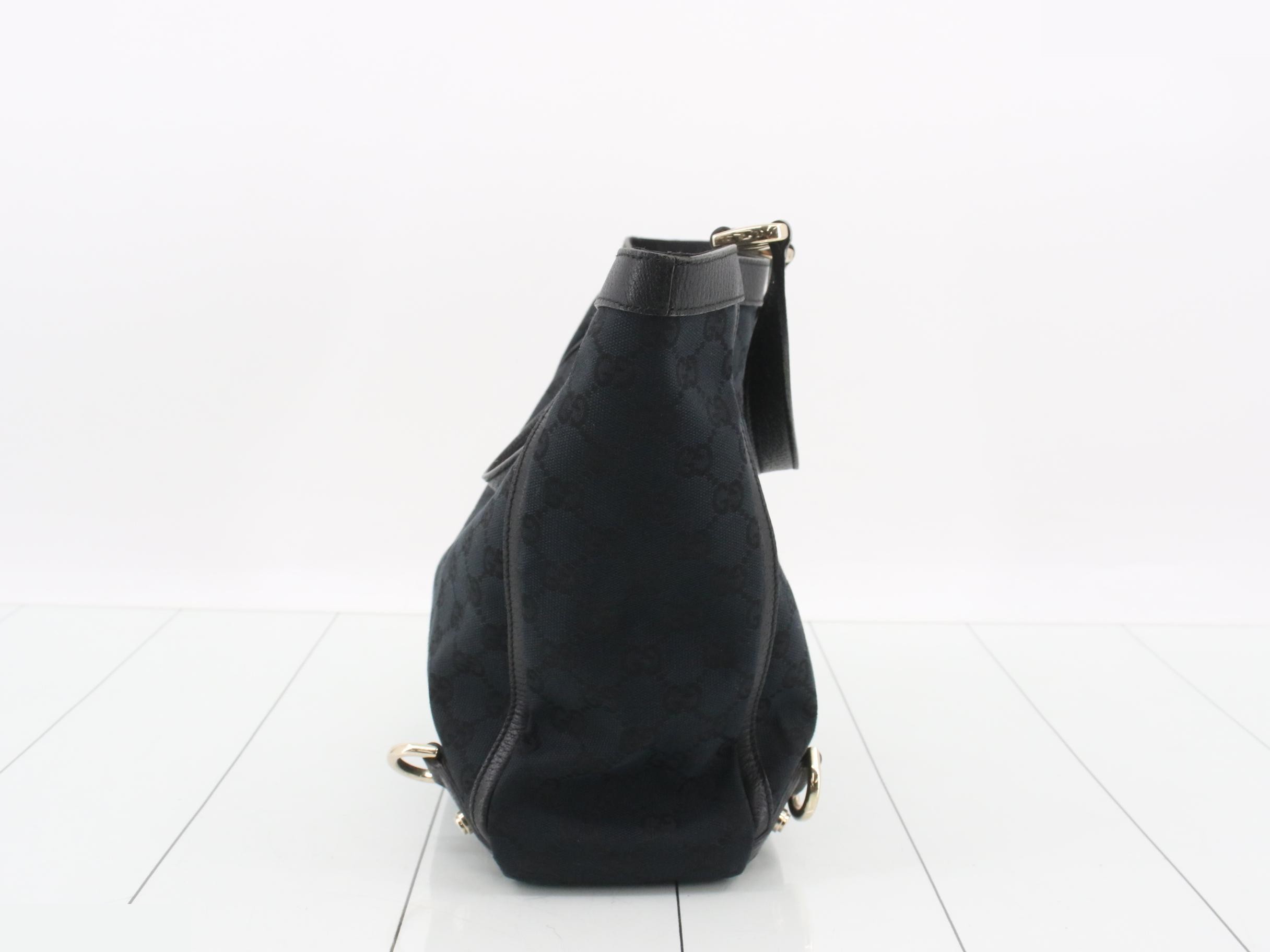 GG Canvas Tote Bag - Black — view 3