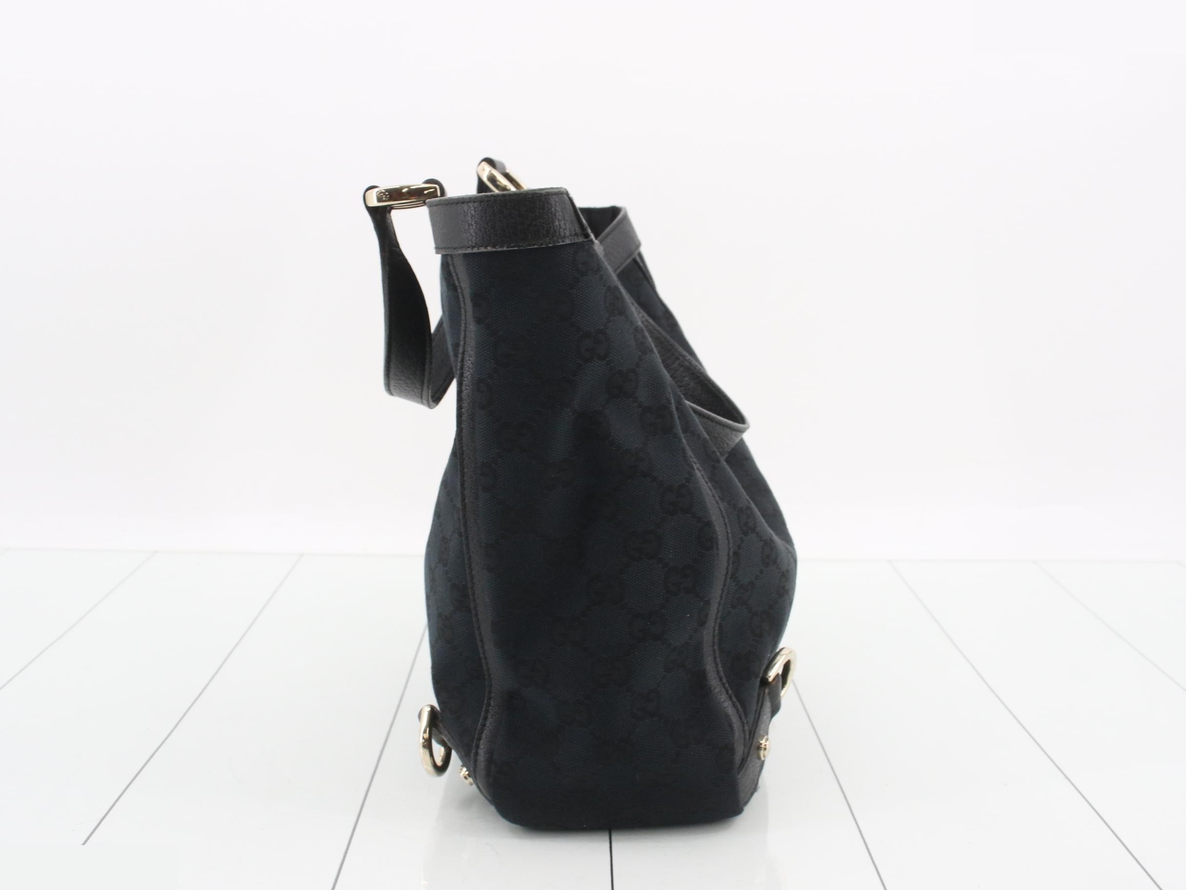 GG Canvas Tote Bag - Black — view 4