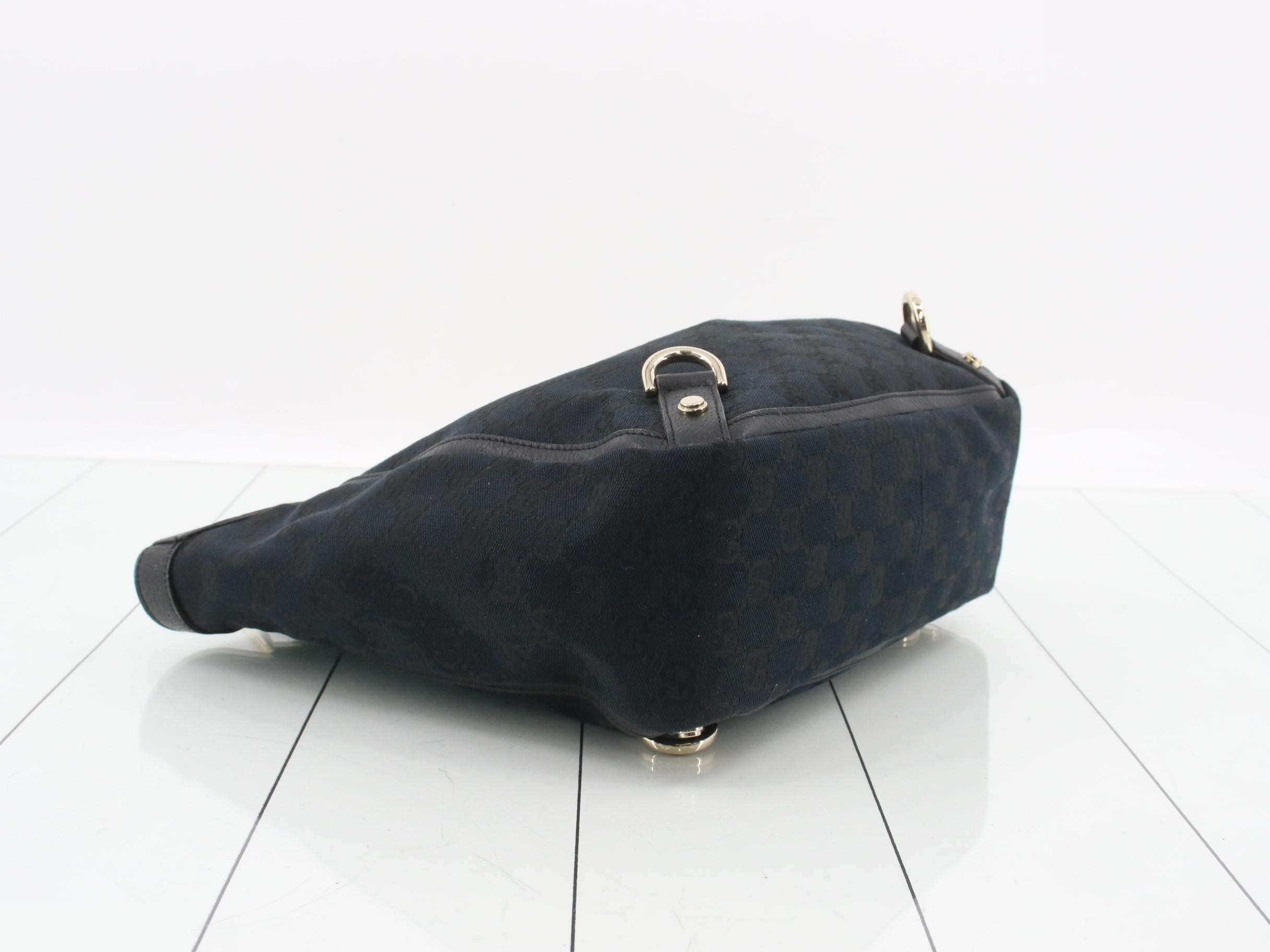 GG Canvas Tote Bag - Black — view 5