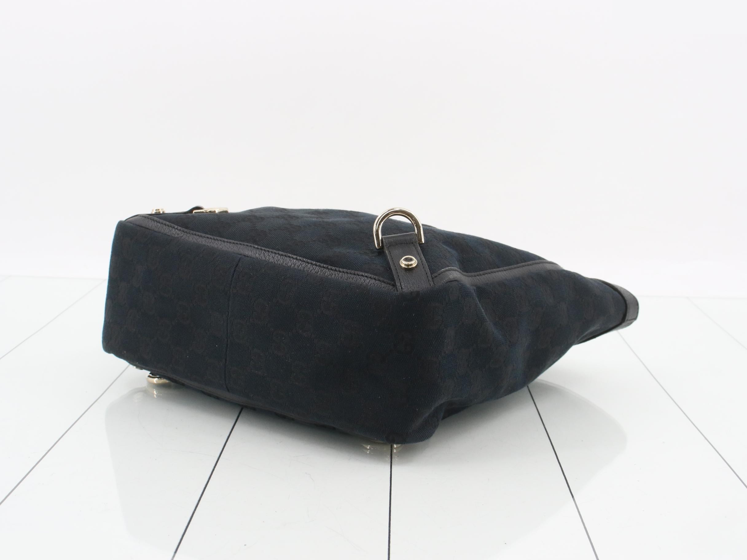 GG Canvas Tote Bag - Black — view 6