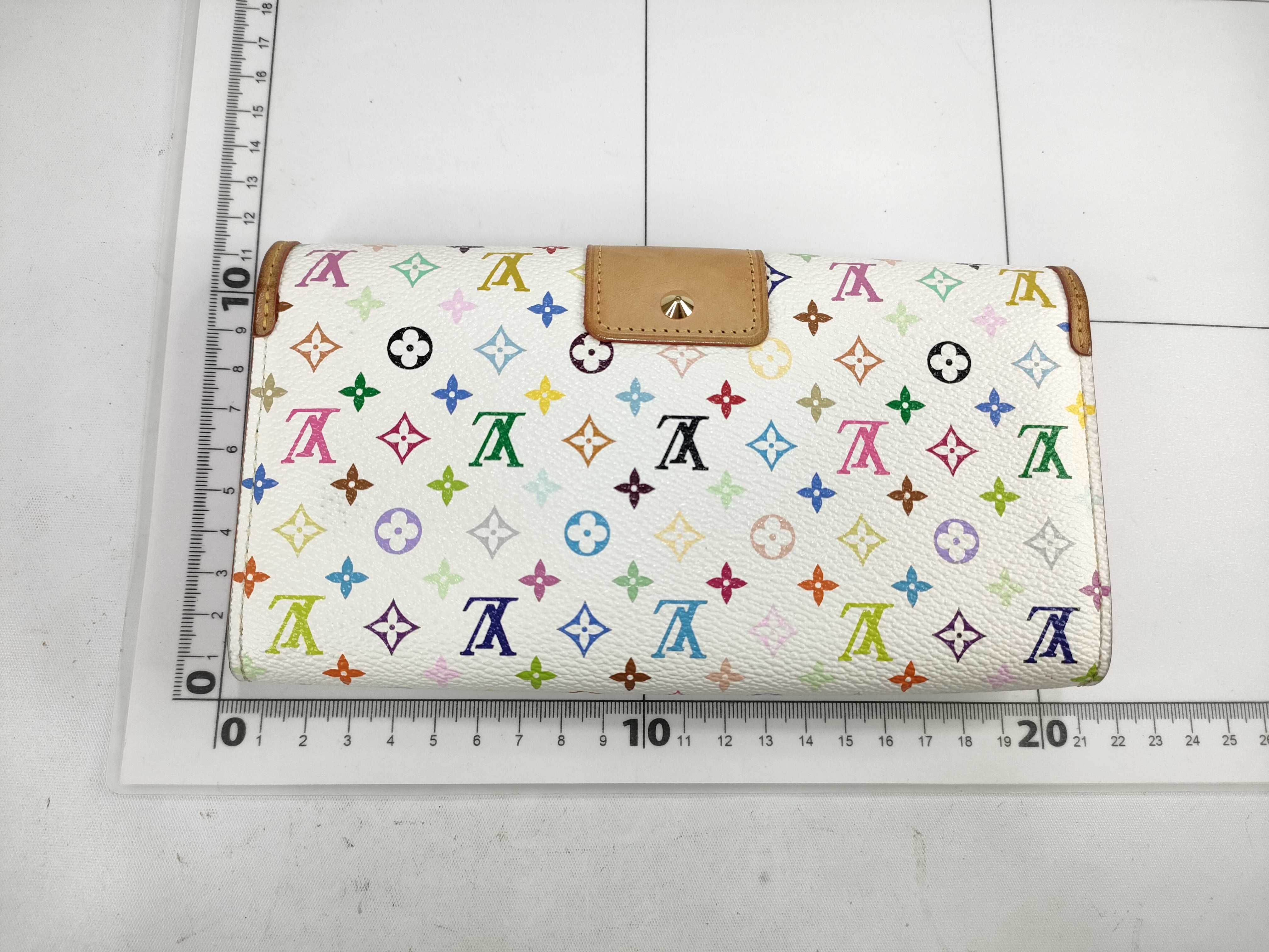 Monogram Multicolor Portefeuille Sarah Nou M60277 White Wallet — view 2